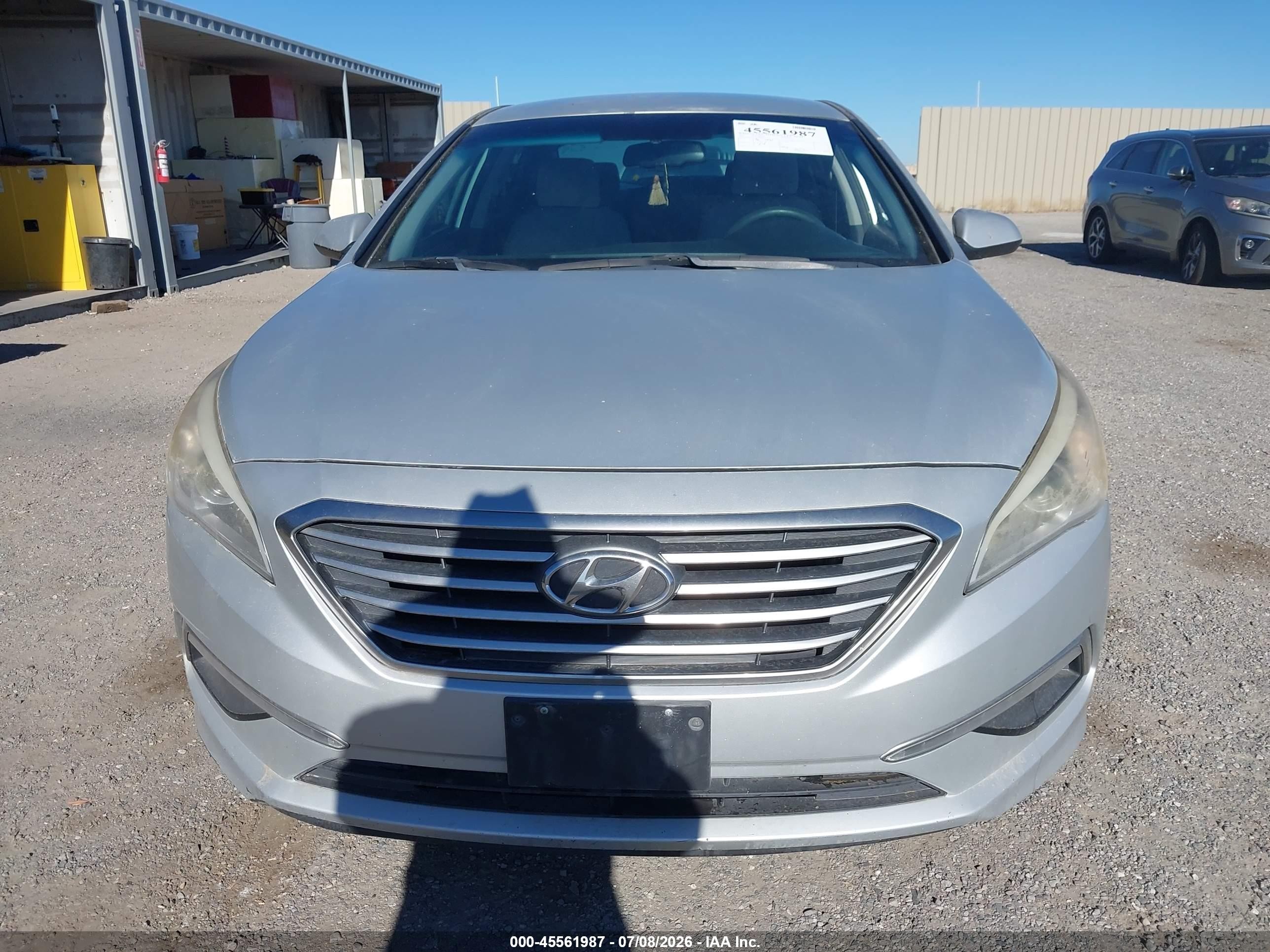 2015 Hyundai Sonata Se Silver vin: 5NPE24AF3FH168057