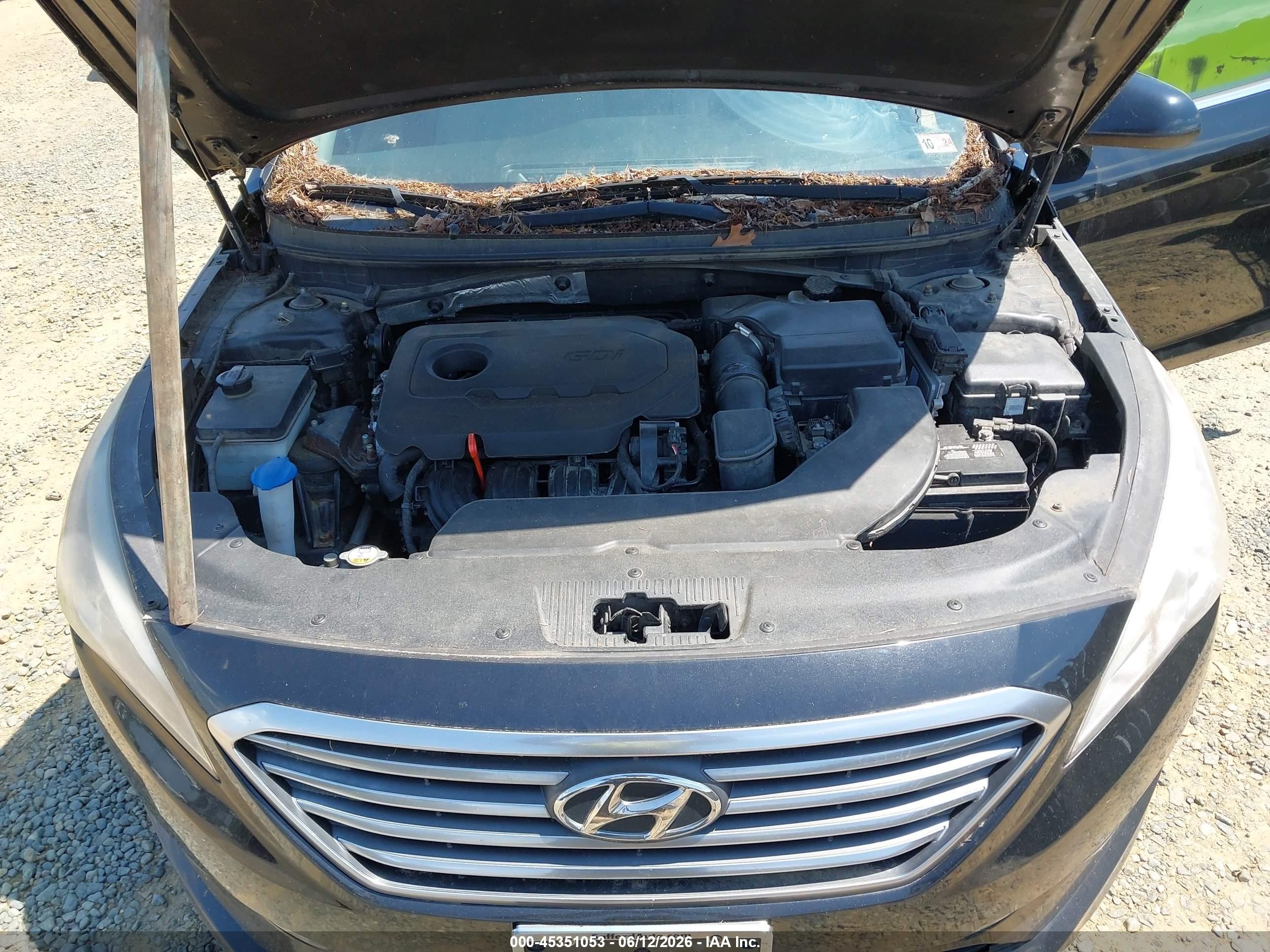 2015 Hyundai Sonata Se Black vin: 5NPE24AF3FH178684