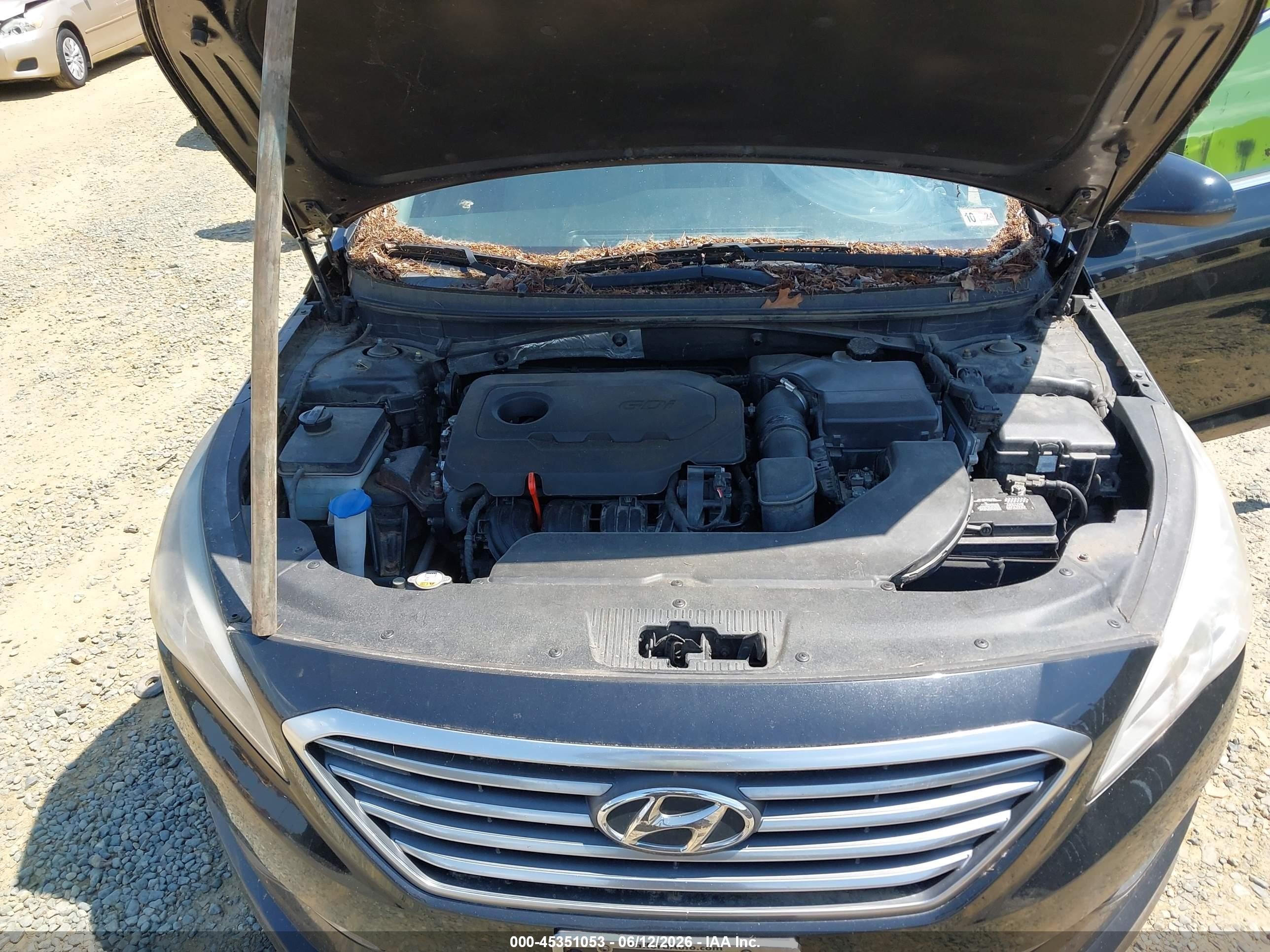 2015 Hyundai Sonata Se Black vin: 5NPE24AF3FH178684