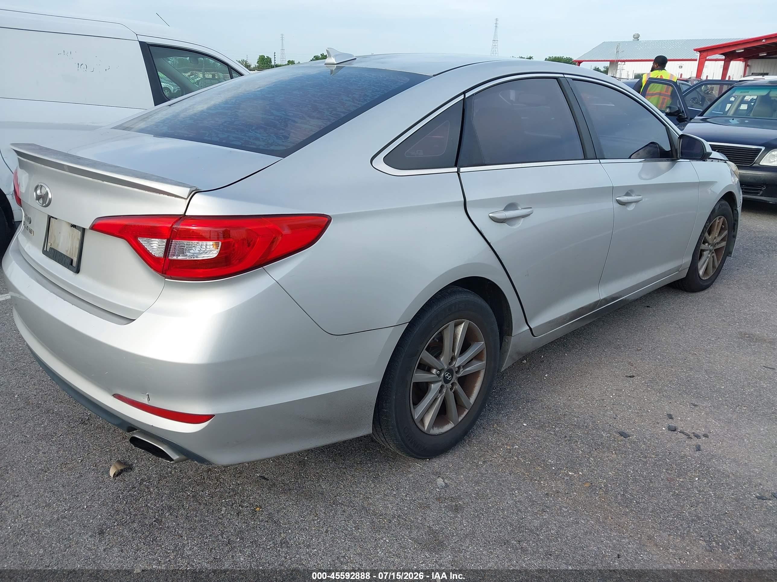 2015 Hyundai Sonata Se Gray vin: 5NPE24AF3FH199096