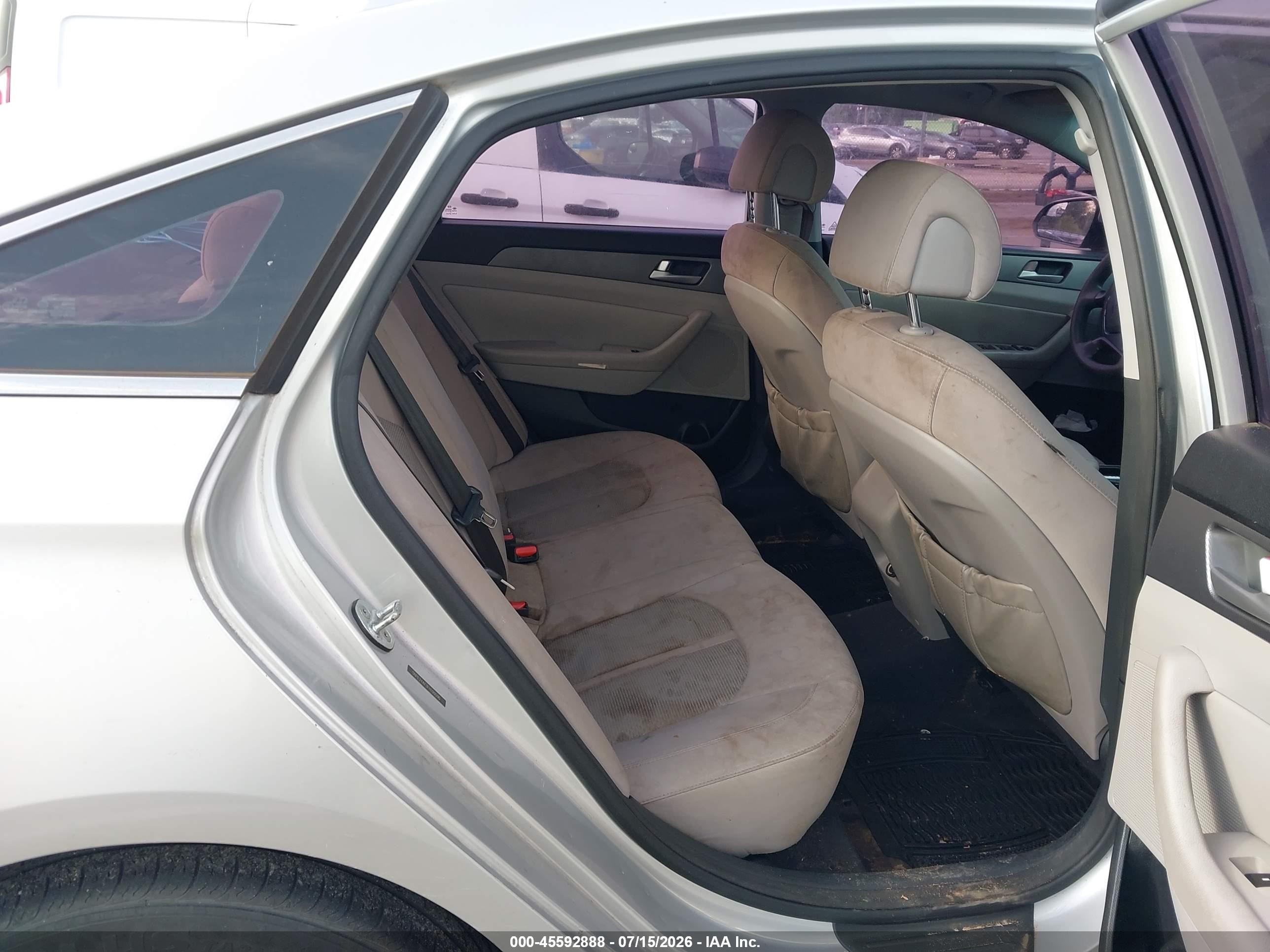 2015 Hyundai Sonata Se Gray vin: 5NPE24AF3FH199096
