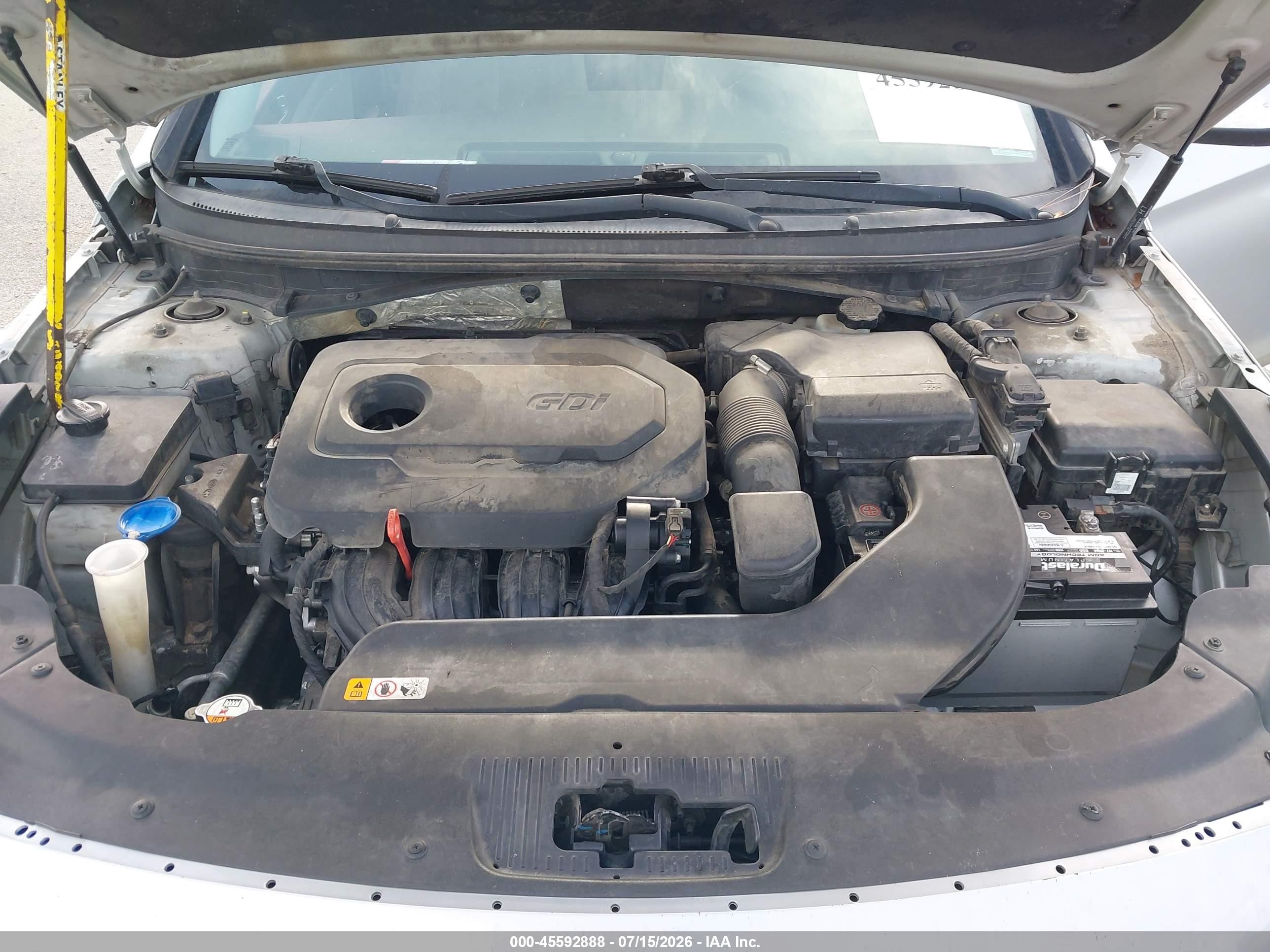 2015 Hyundai Sonata Se Gray vin: 5NPE24AF3FH199096