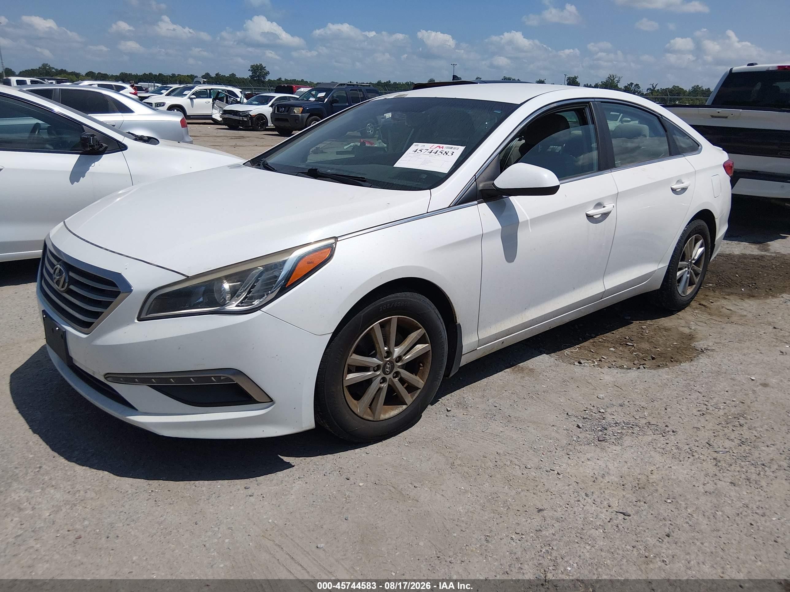 2015 Hyundai Sonata Se White vin: 5NPE24AF3FH205303