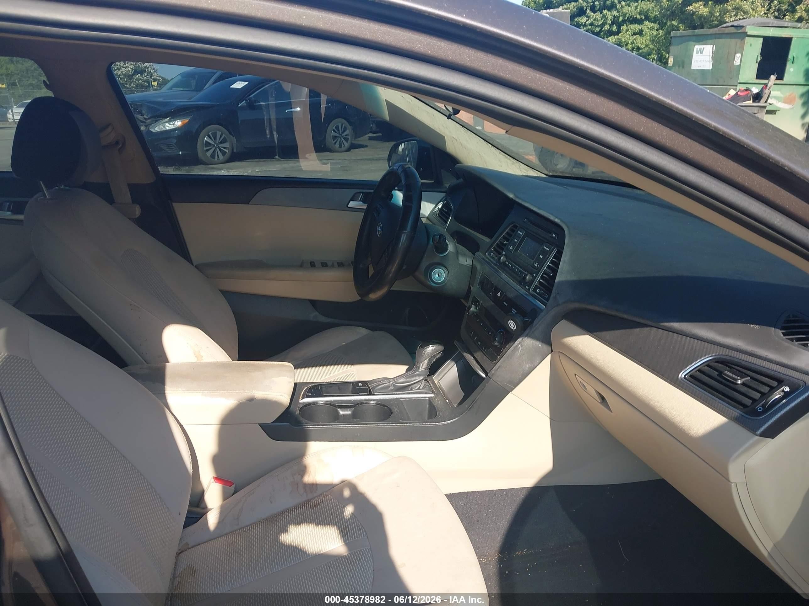 2015 Hyundai Sonata Se Brown vin: 5NPE24AF3FH208461