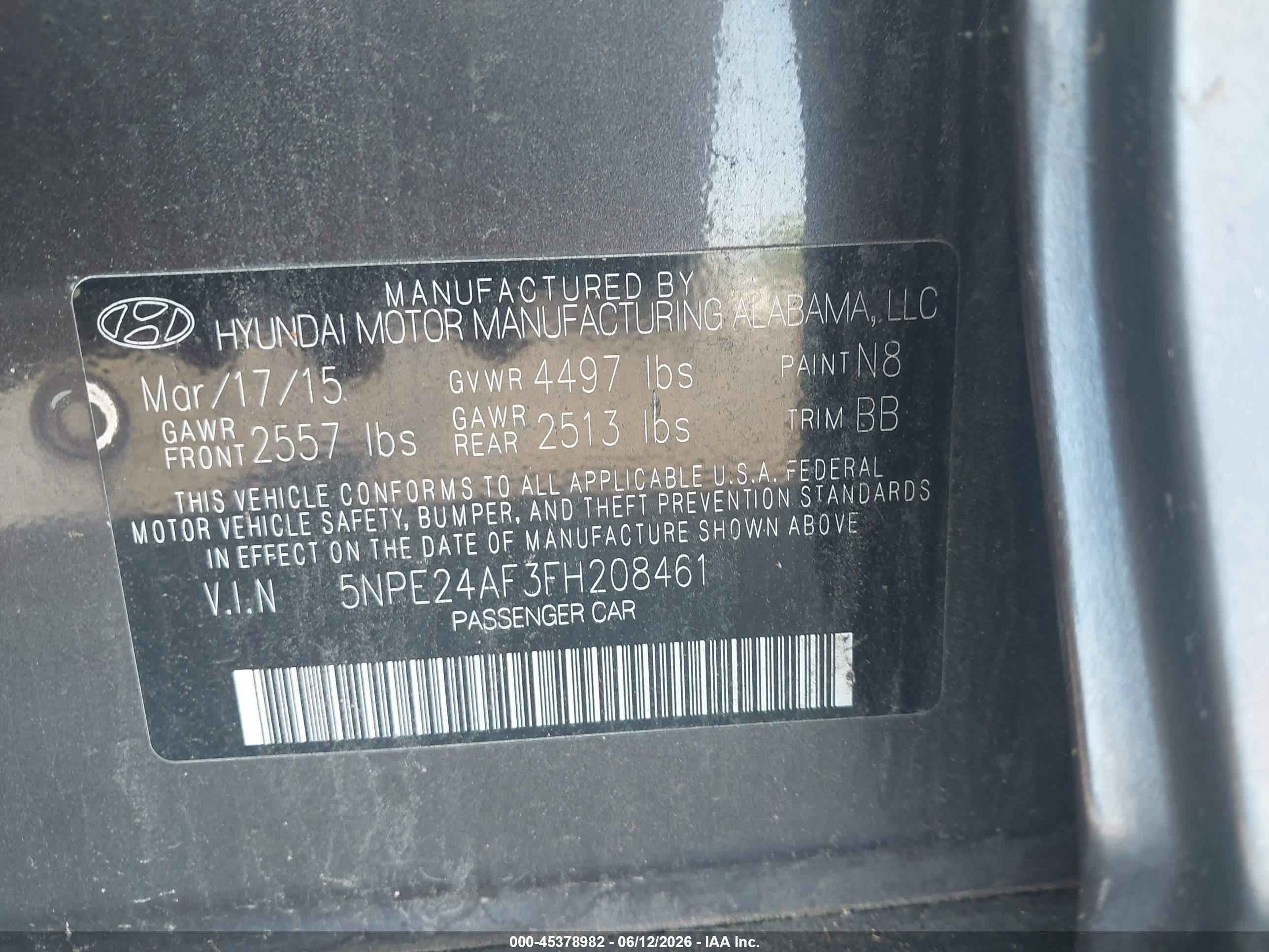 2015 Hyundai Sonata Se Brown vin: 5NPE24AF3FH208461
