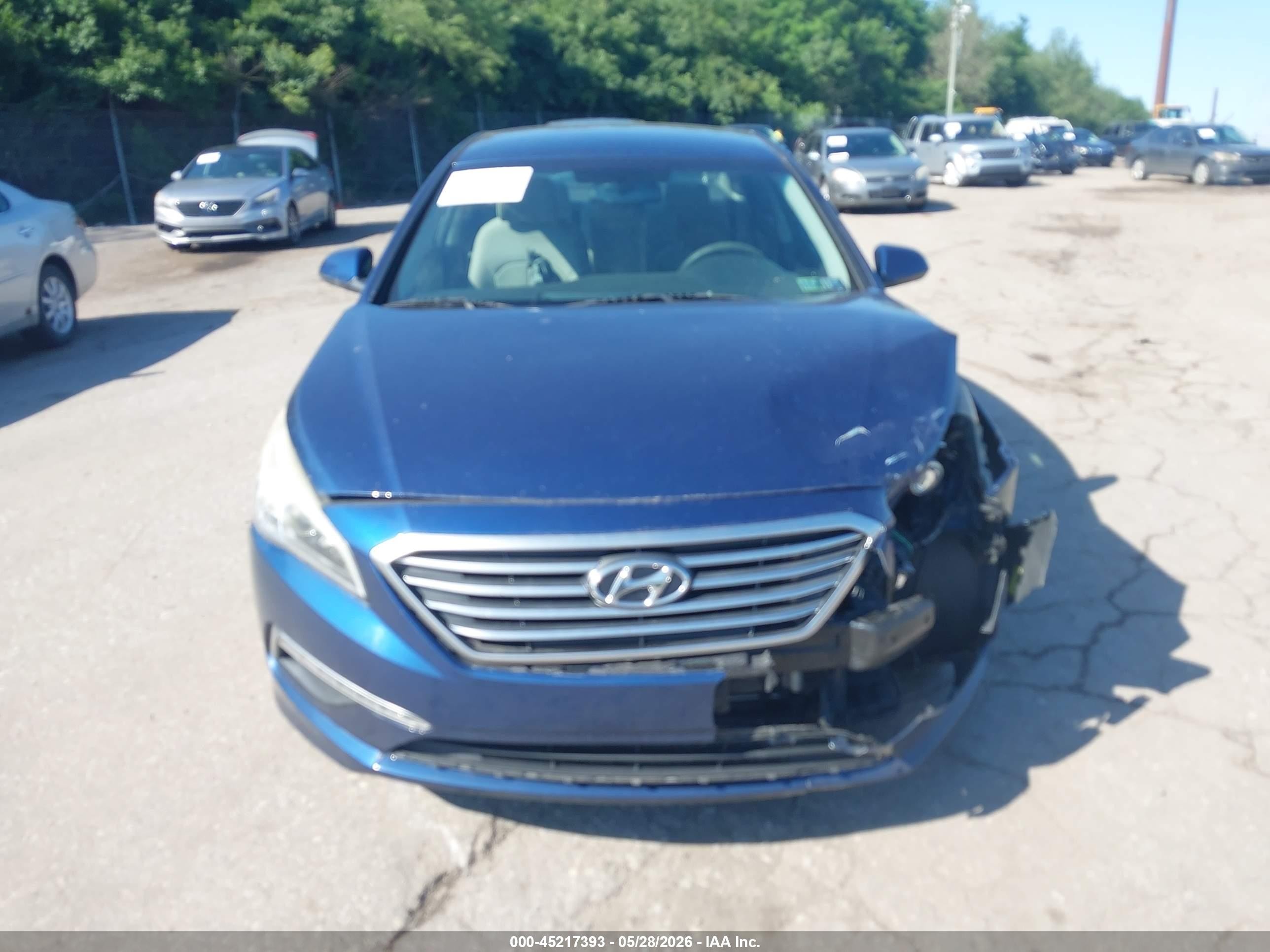 2015 Hyundai Sonata Se Blue vin: 5NPE24AF3FH215636