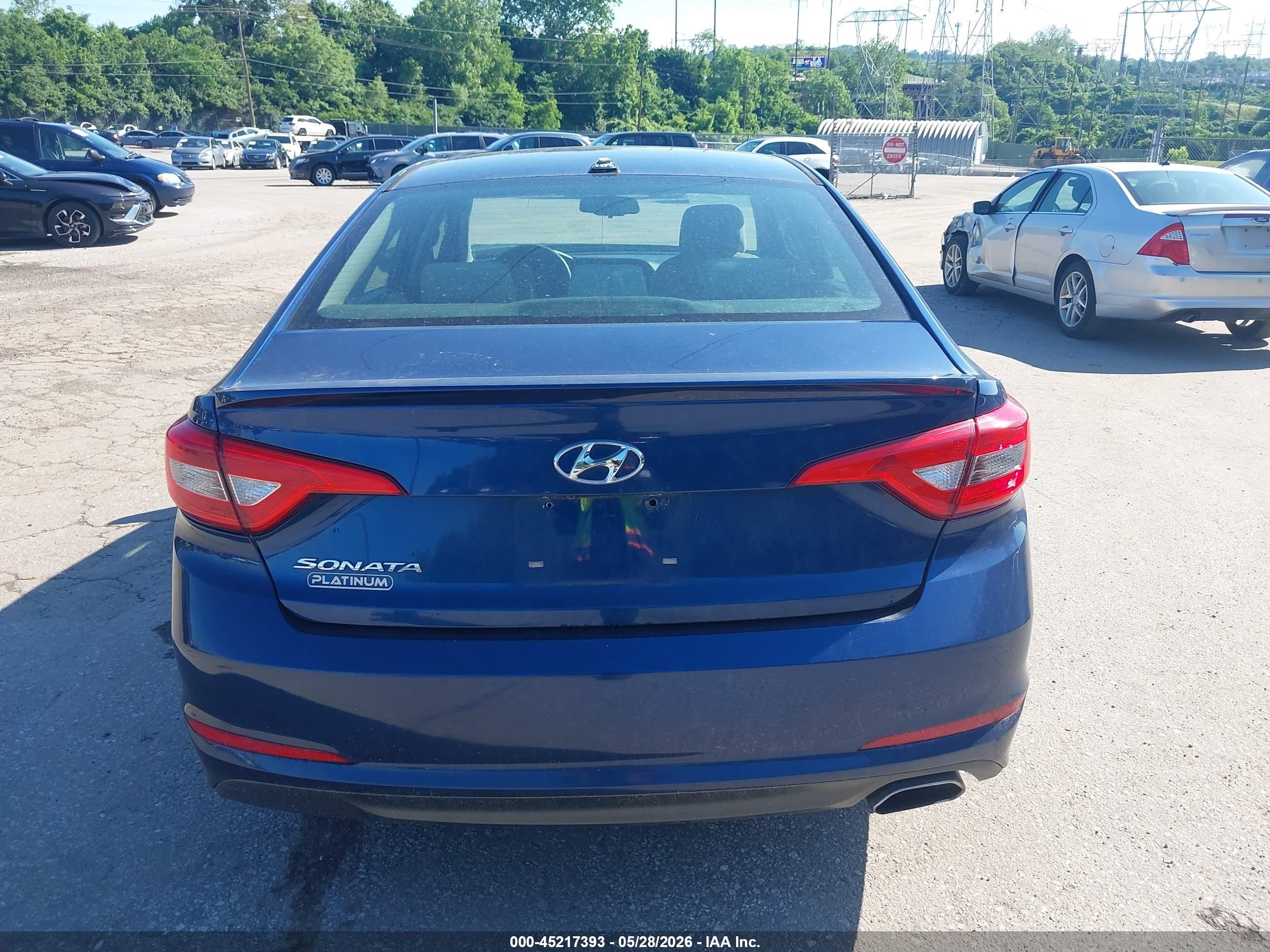2015 Hyundai Sonata Se Blue vin: 5NPE24AF3FH215636