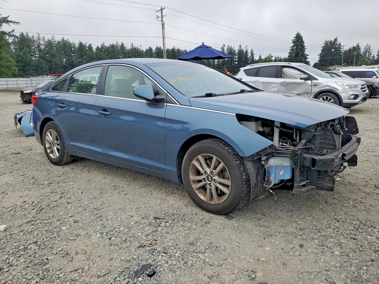 2015 Hyundai Sonata Se Blue vin: 5NPE24AF3FH232016