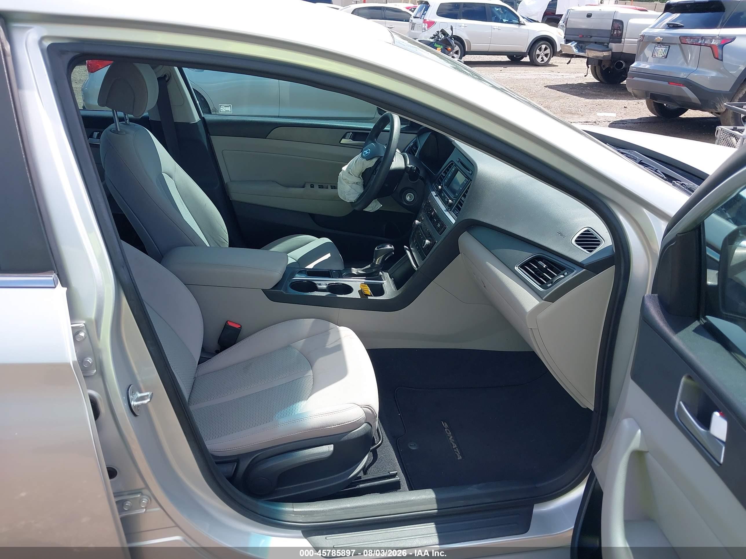 2015 Hyundai Sonata Se Silver vin: 5NPE24AF3FH232601