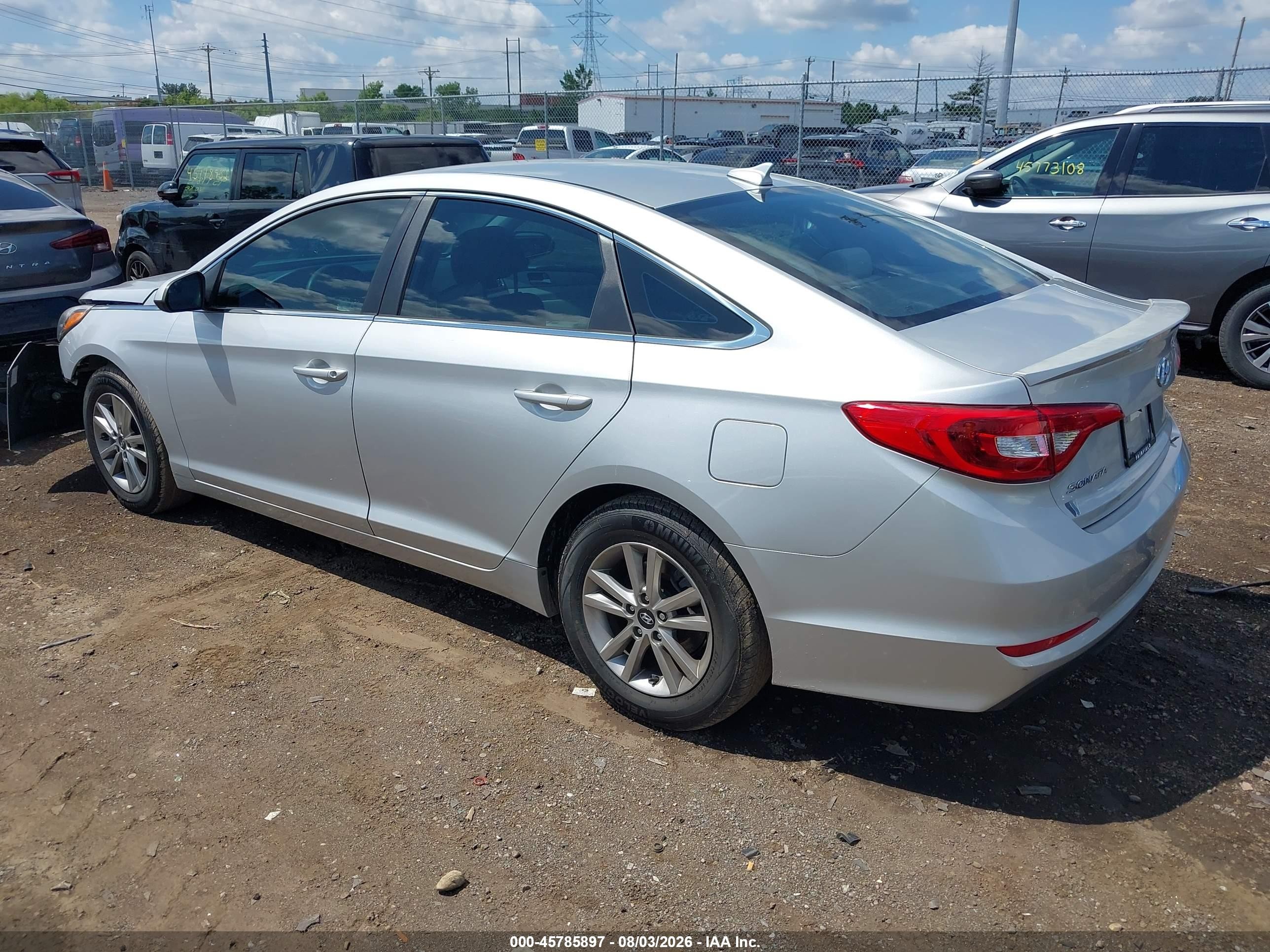 2015 Hyundai Sonata Se Silver vin: 5NPE24AF3FH232601
