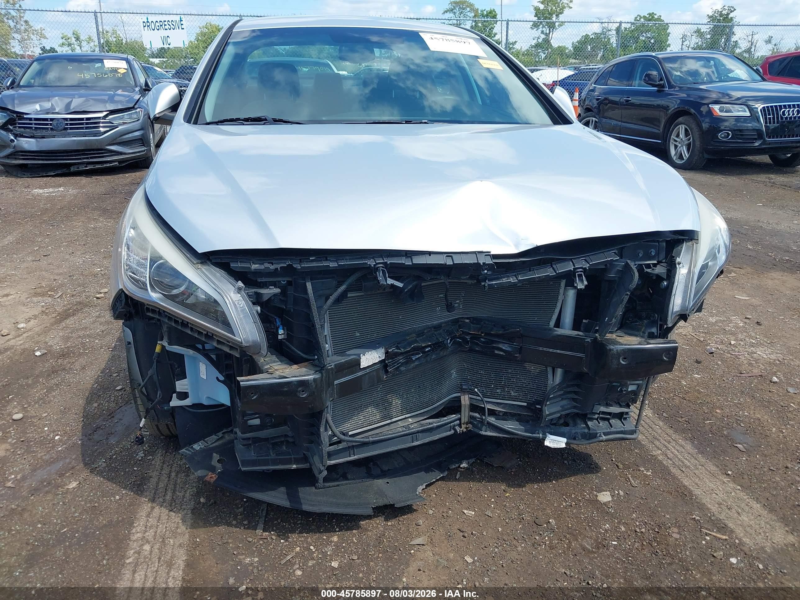 2015 Hyundai Sonata Se Silver vin: 5NPE24AF3FH232601