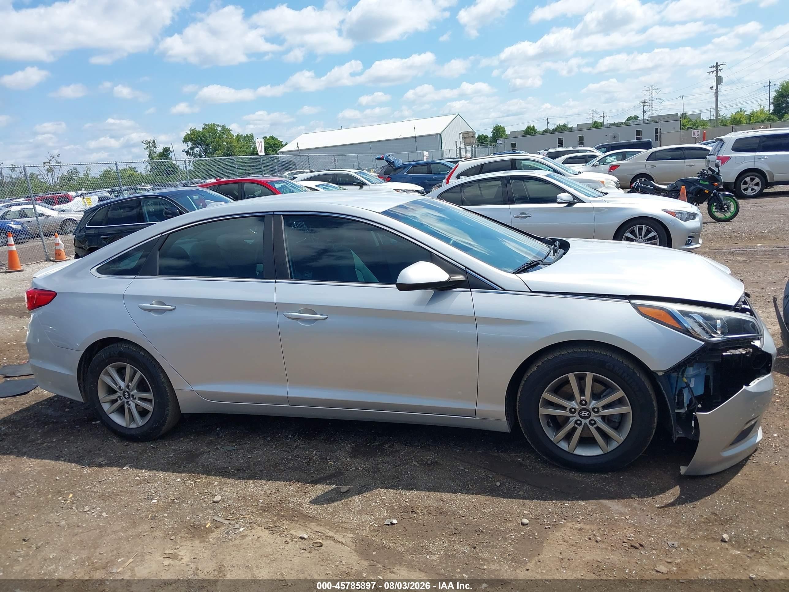 2015 Hyundai Sonata Se Silver vin: 5NPE24AF3FH232601