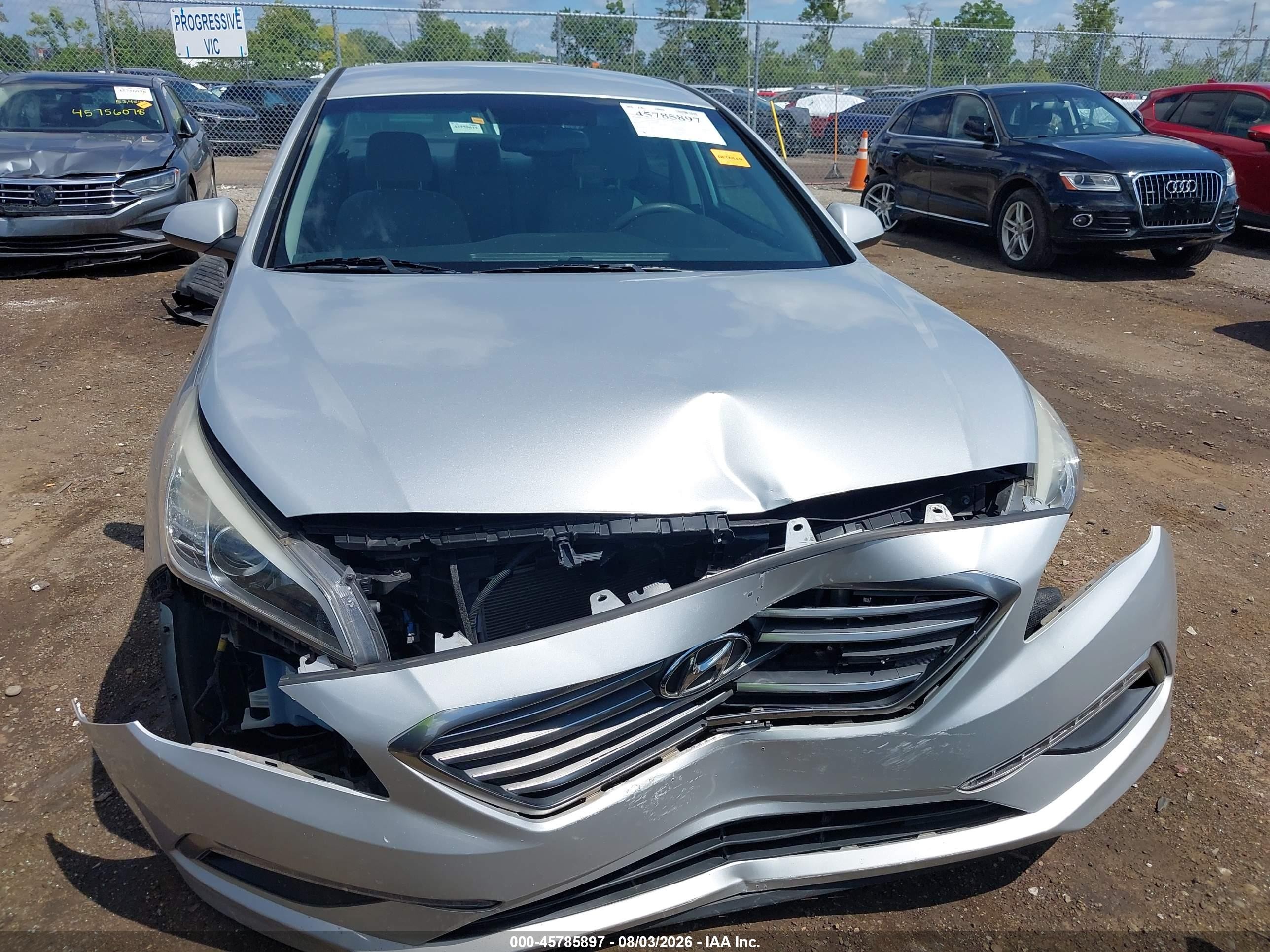 2015 Hyundai Sonata Se Silver vin: 5NPE24AF3FH232601