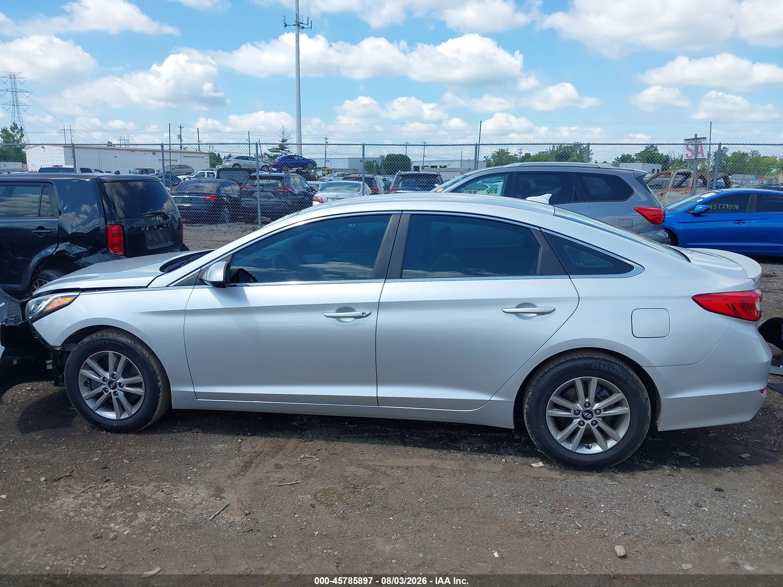 2015 Hyundai Sonata Se Silver vin: 5NPE24AF3FH232601