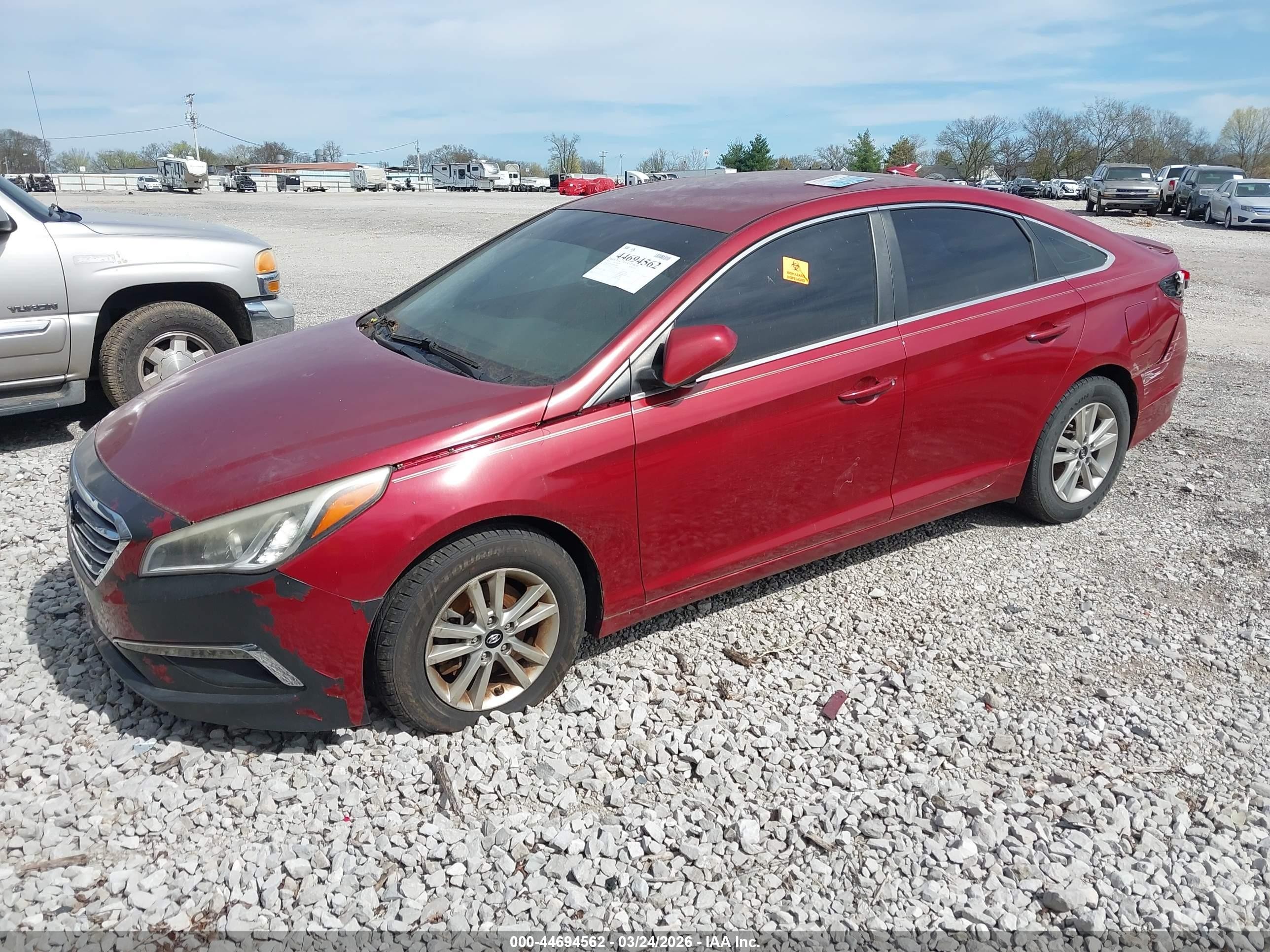 2015 Hyundai Sonata Se Burgundy vin: 5NPE24AF3FH232680