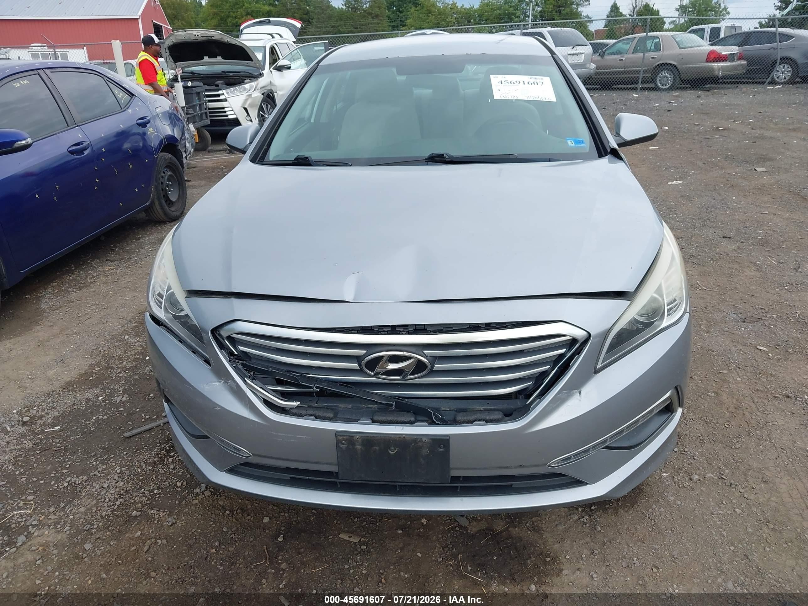 2015 Hyundai Sonata Se Silver vin: 5NPE24AF3FH238284