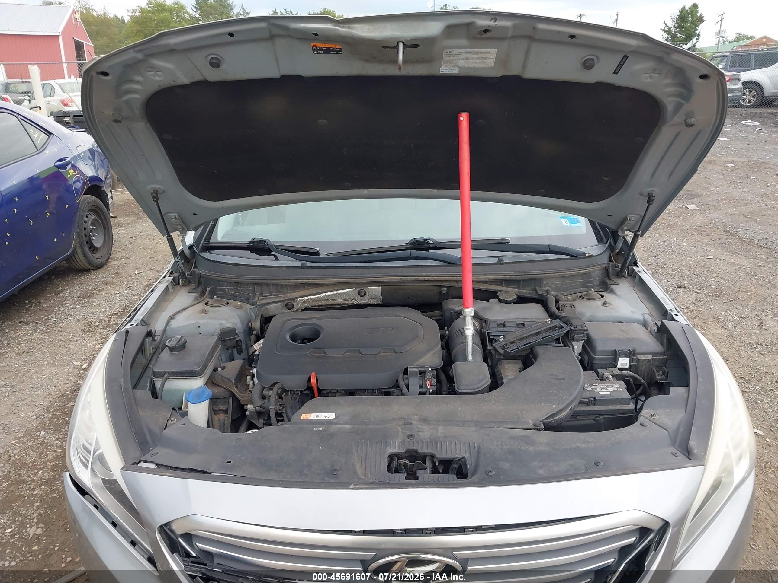 2015 Hyundai Sonata Se Silver vin: 5NPE24AF3FH238284
