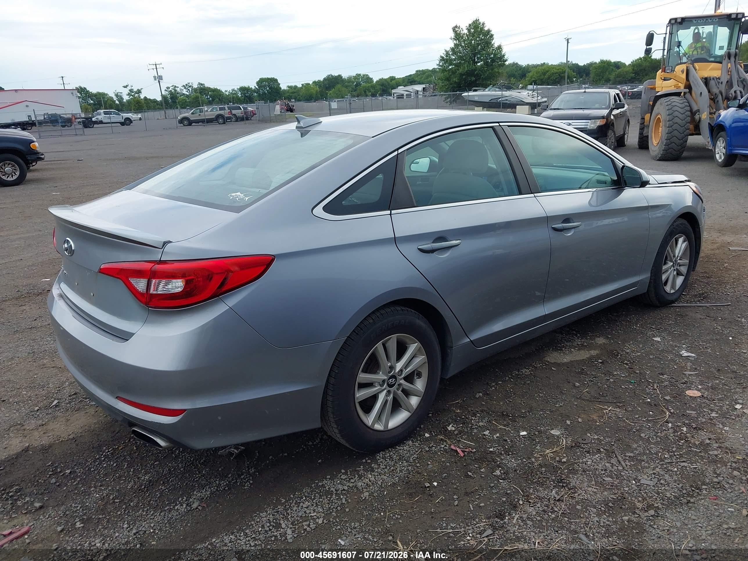 2015 Hyundai Sonata Se Silver vin: 5NPE24AF3FH238284