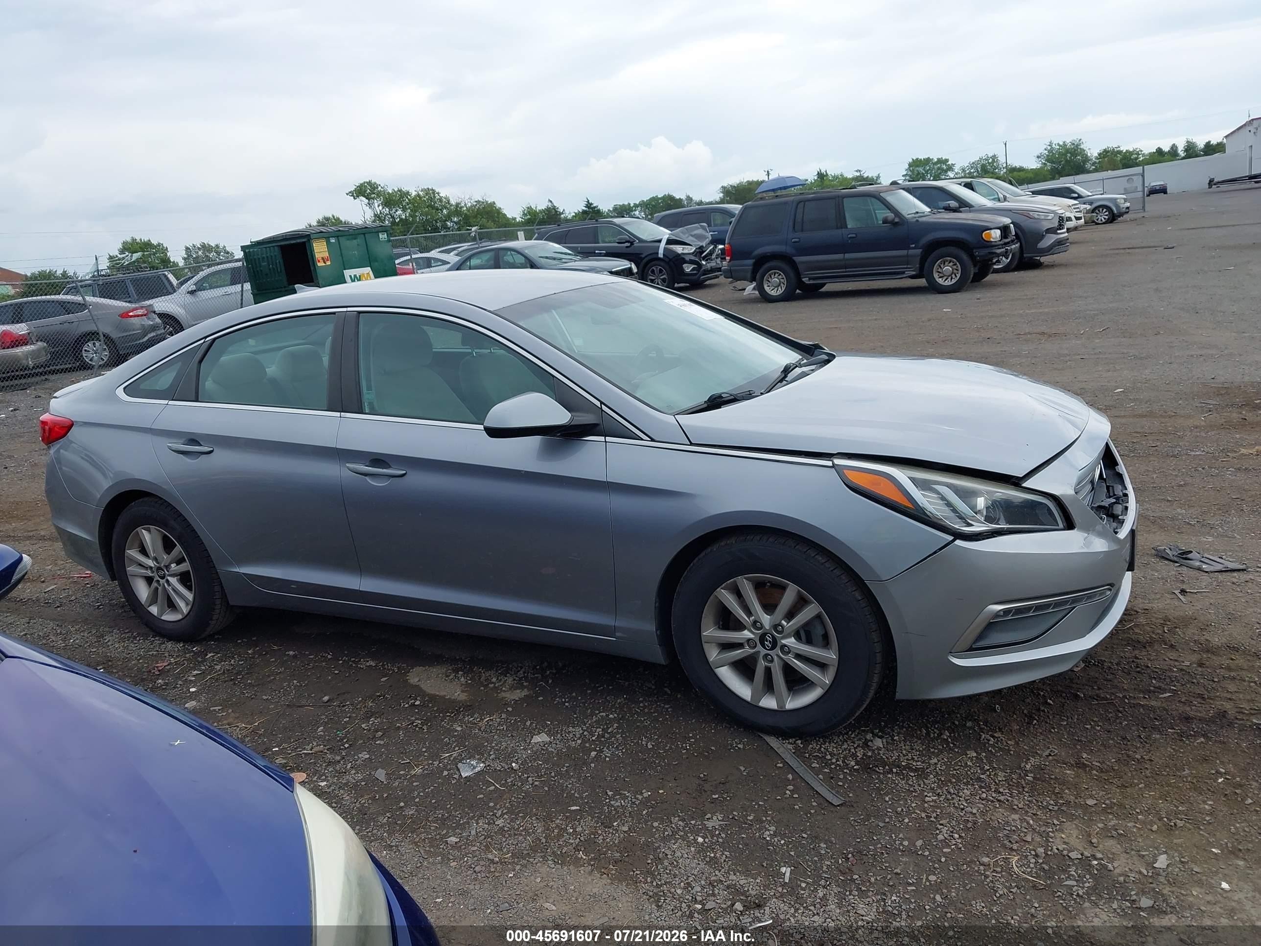 2015 Hyundai Sonata Se Silver vin: 5NPE24AF3FH238284
