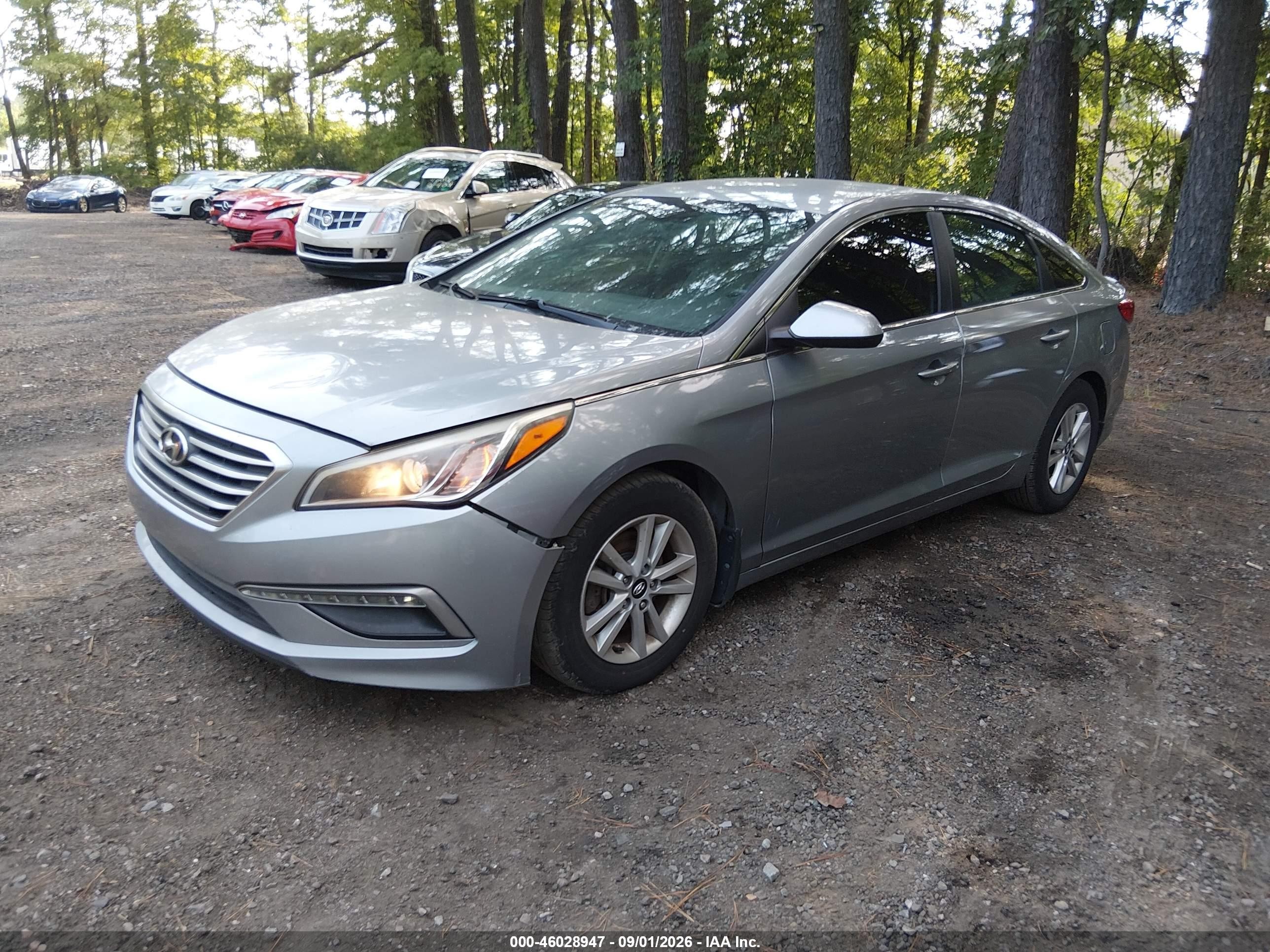 2015 Hyundai Sonata Se Gray vin: 5NPE24AF3FH240665