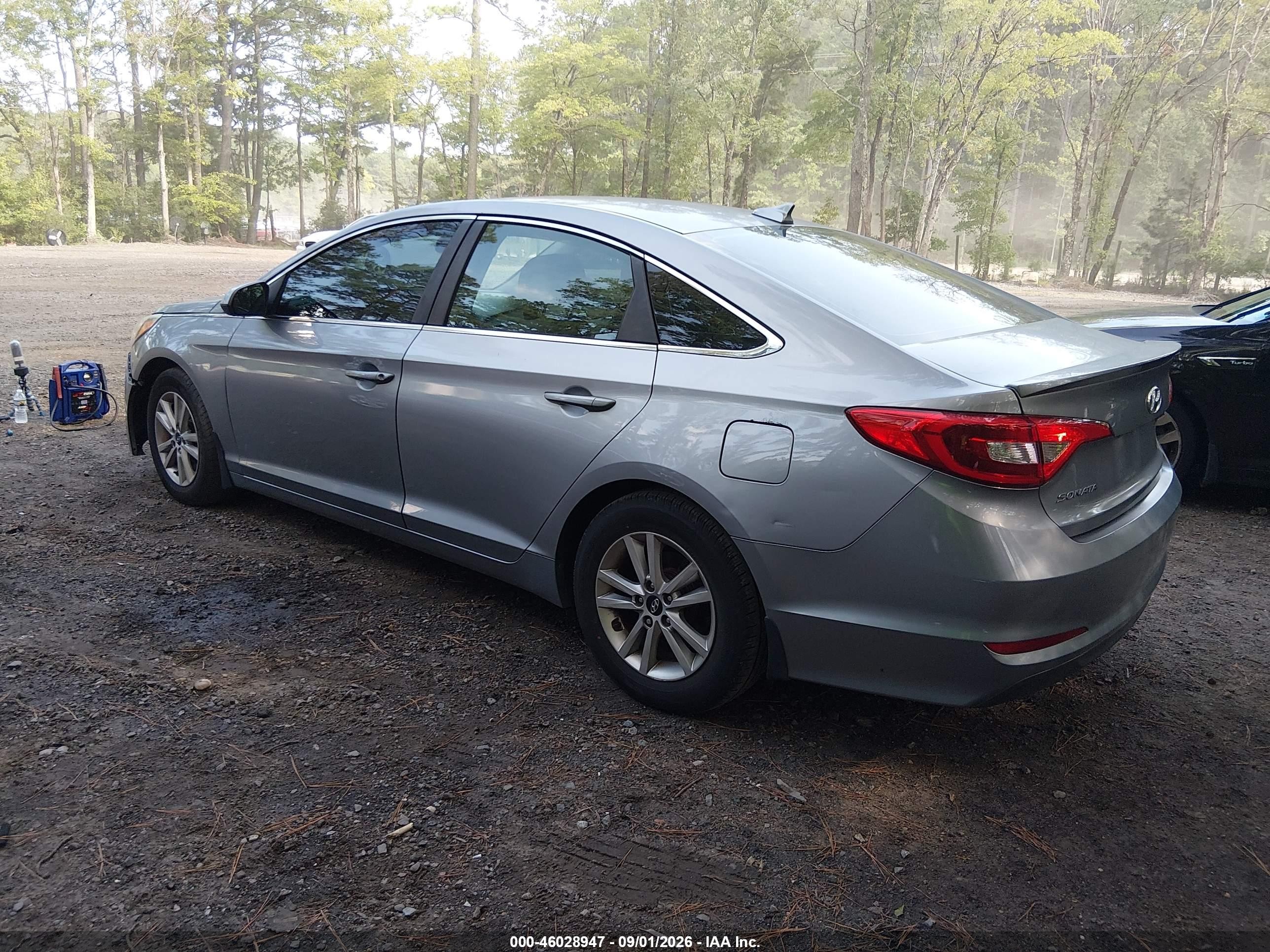 2015 Hyundai Sonata Se Gray vin: 5NPE24AF3FH240665