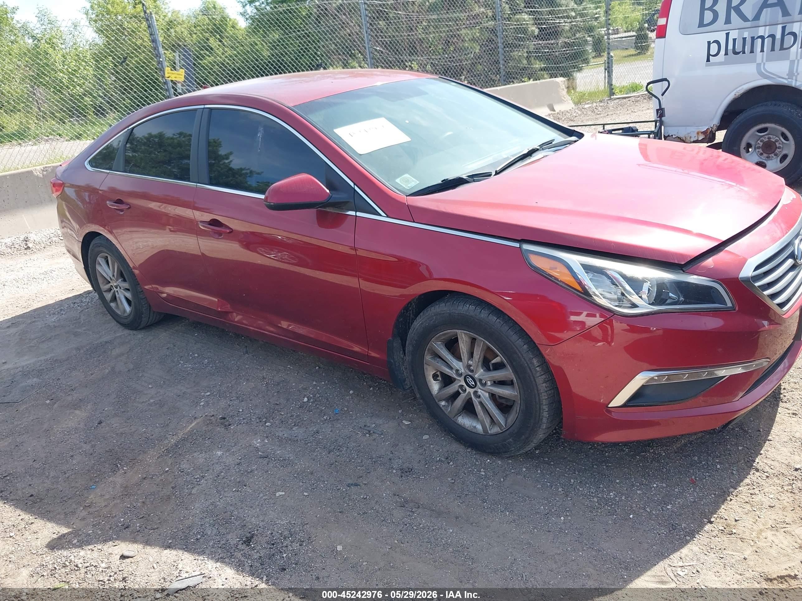 2015 Hyundai Sonata Se Gray vin: 5NPE24AF3FH240732