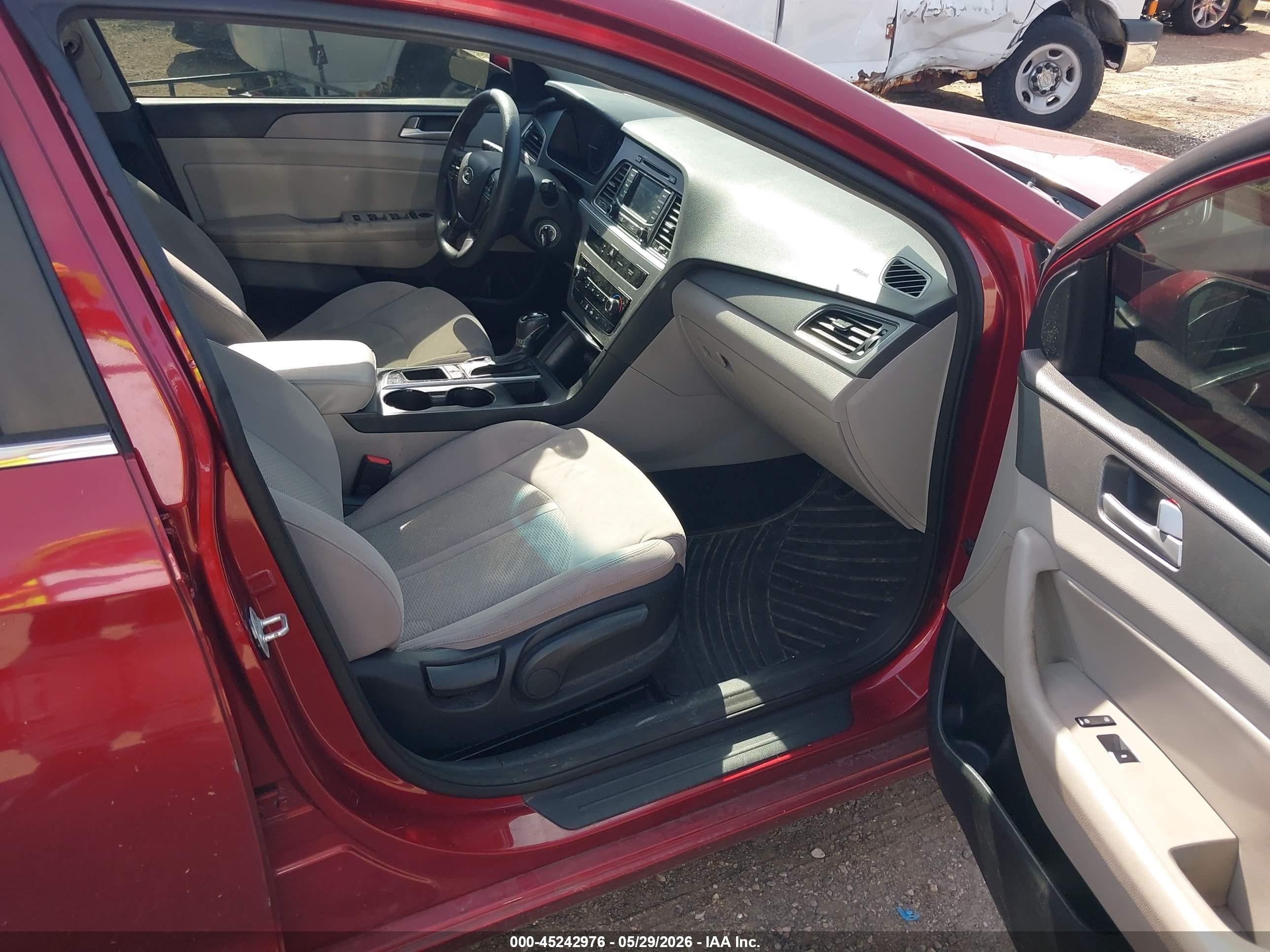 2015 Hyundai Sonata Se Gray vin: 5NPE24AF3FH240732