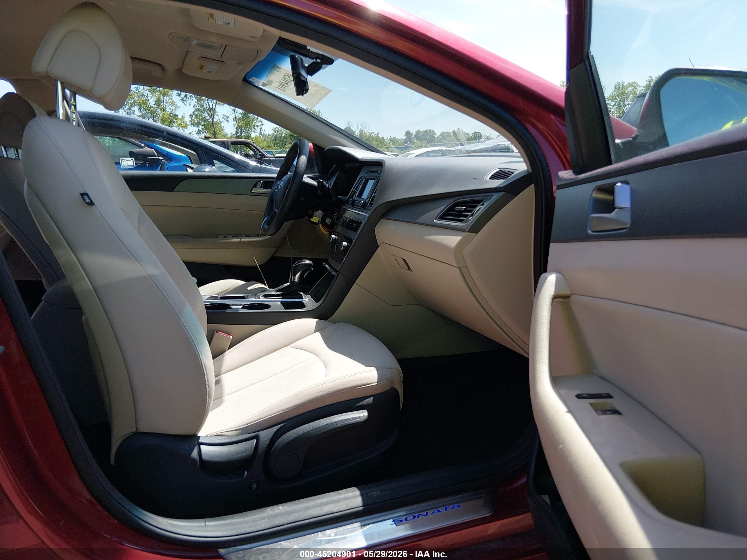 2015 Hyundai Sonata Se Red vin: 5NPE24AF3FH259555