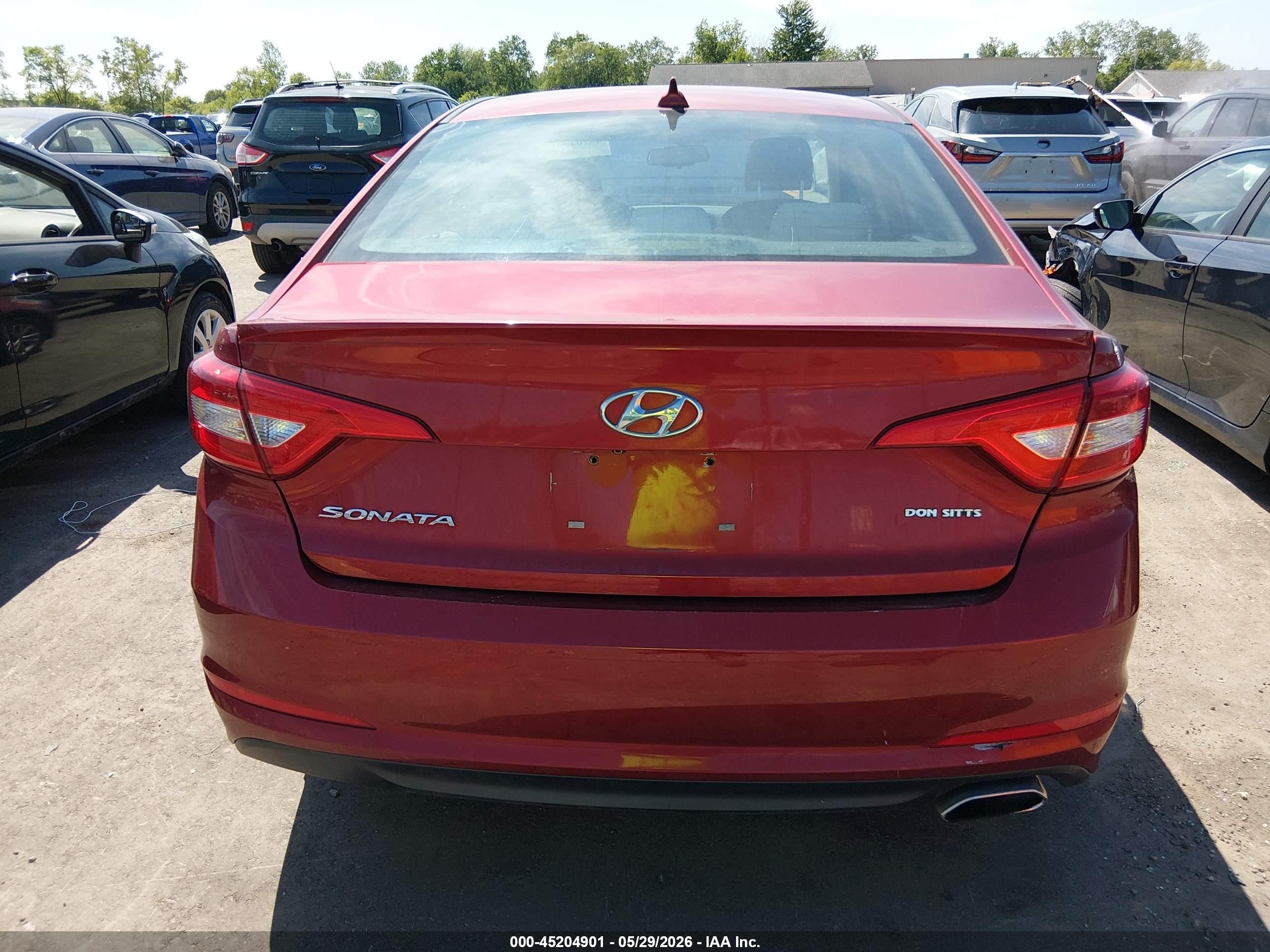 2015 Hyundai Sonata Se Red vin: 5NPE24AF3FH259555
