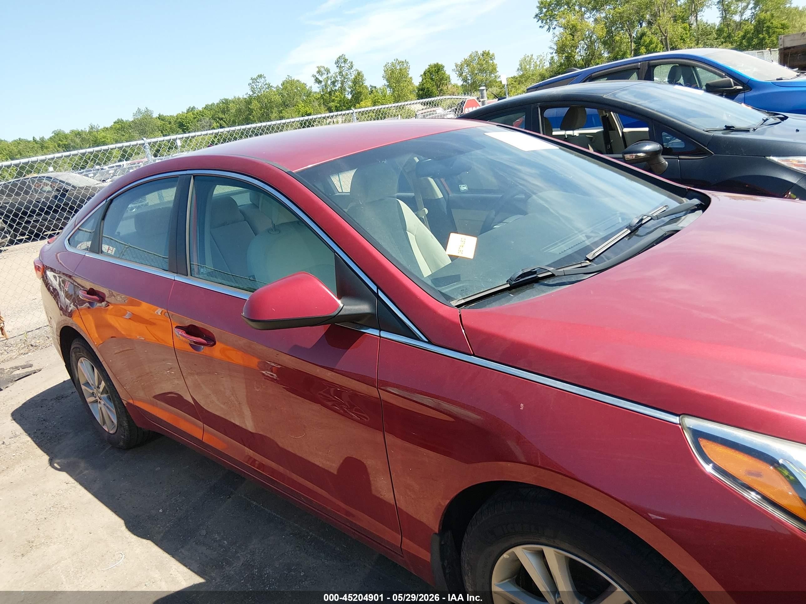 2015 Hyundai Sonata Se Red vin: 5NPE24AF3FH259555
