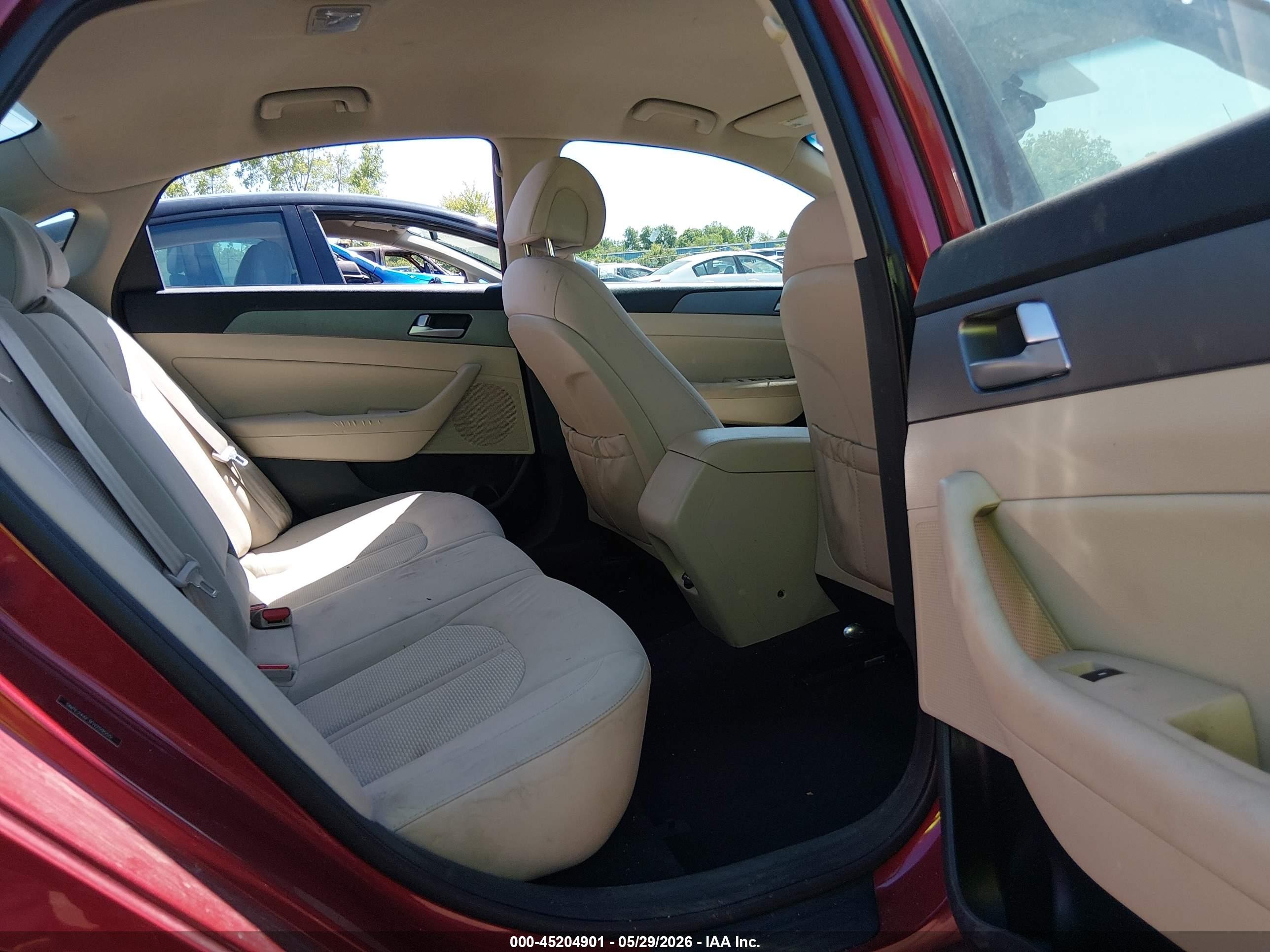 2015 Hyundai Sonata Se Red vin: 5NPE24AF3FH259555