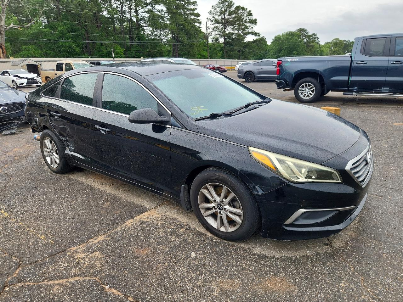 2016 Hyundai Sonata Se Black vin: 5NPE24AF3GH313406