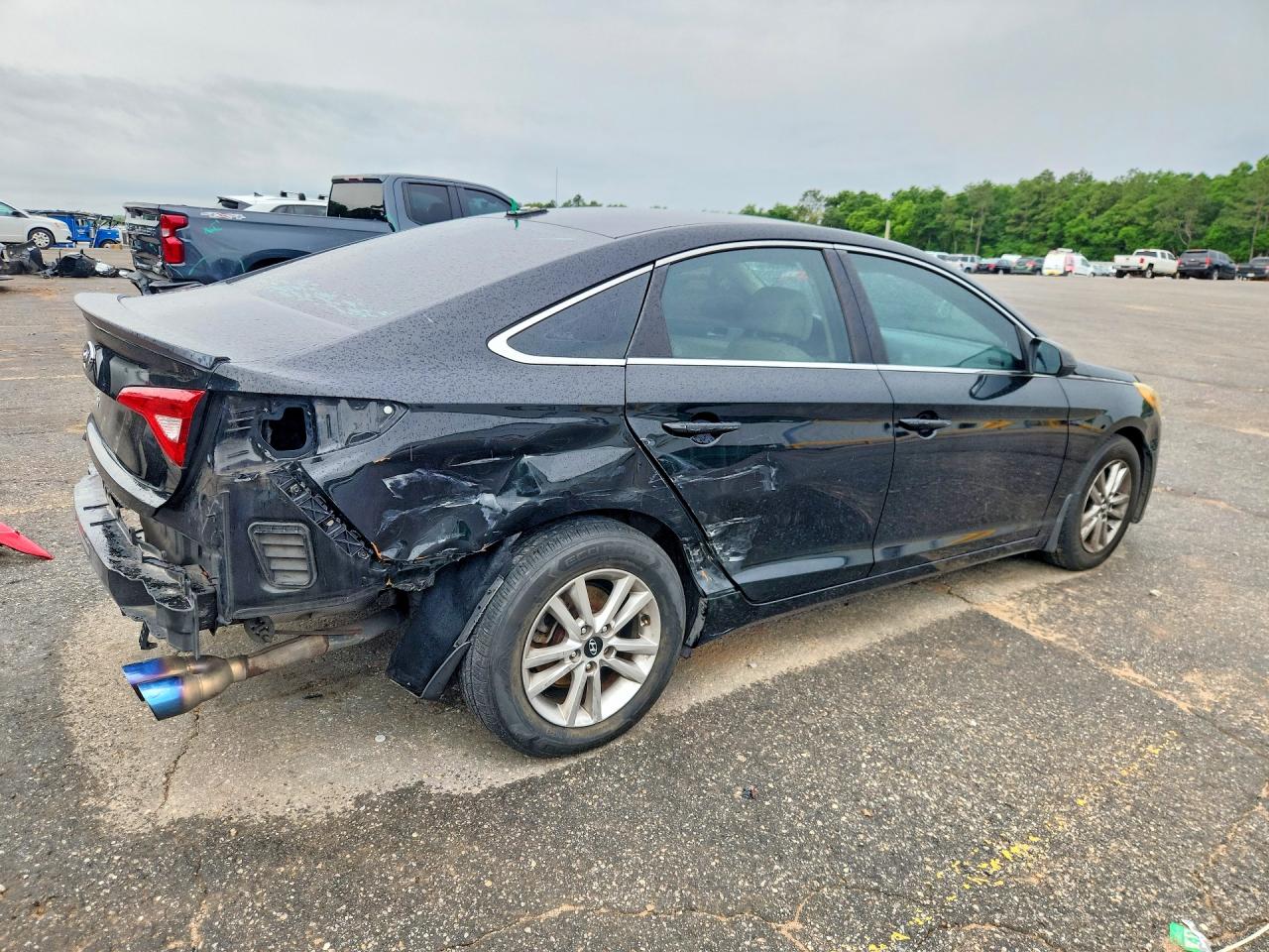 2016 Hyundai Sonata Se Black vin: 5NPE24AF3GH313406