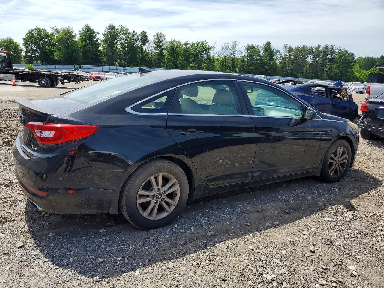2016 Hyundai Sonata Se Black vin: 5NPE24AF3GH367692