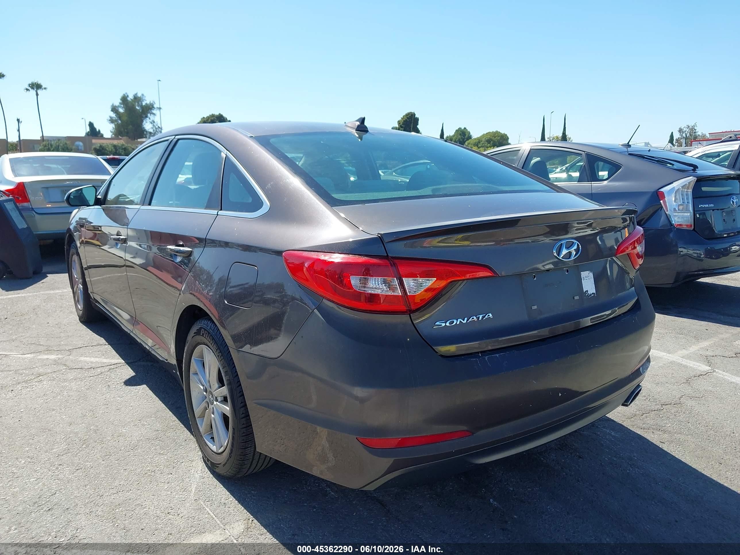 2016 Hyundai Sonata Se Коричневый vin: 5NPE24AF3GH375971