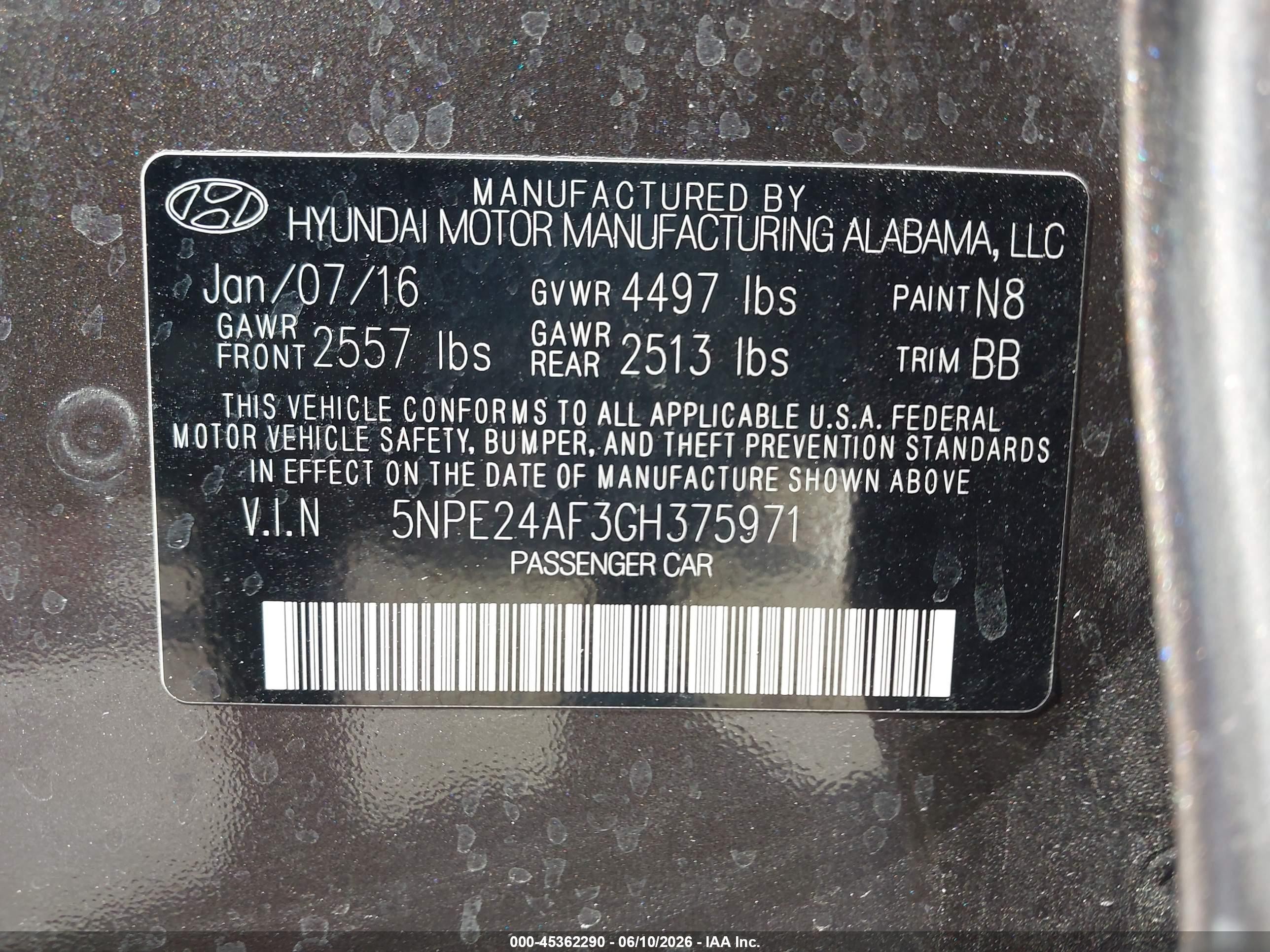 2016 Hyundai Sonata Se Коричневый vin: 5NPE24AF3GH375971