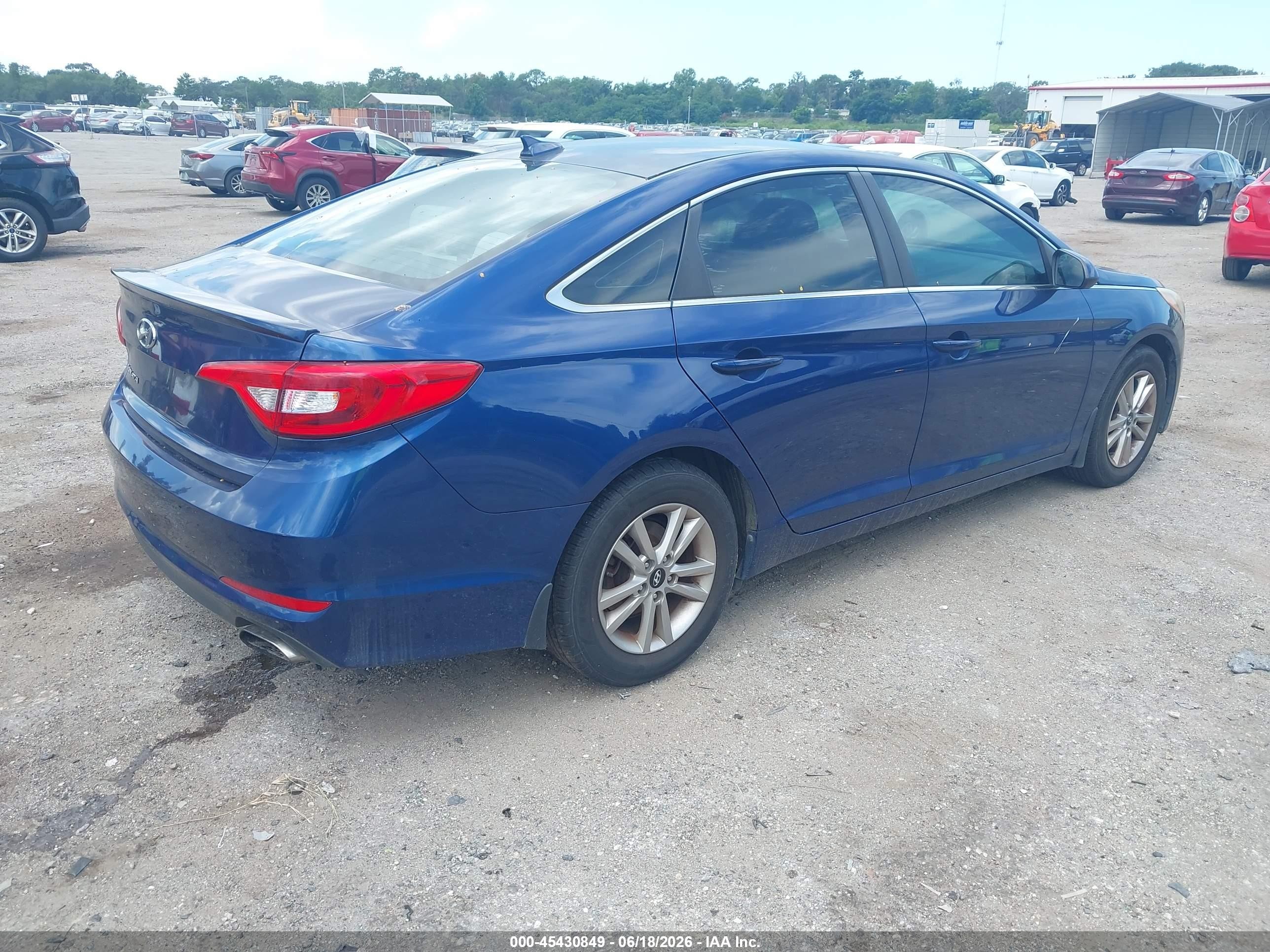 2016 Hyundai Sonata Se Blue vin: 5NPE24AF3GH380751