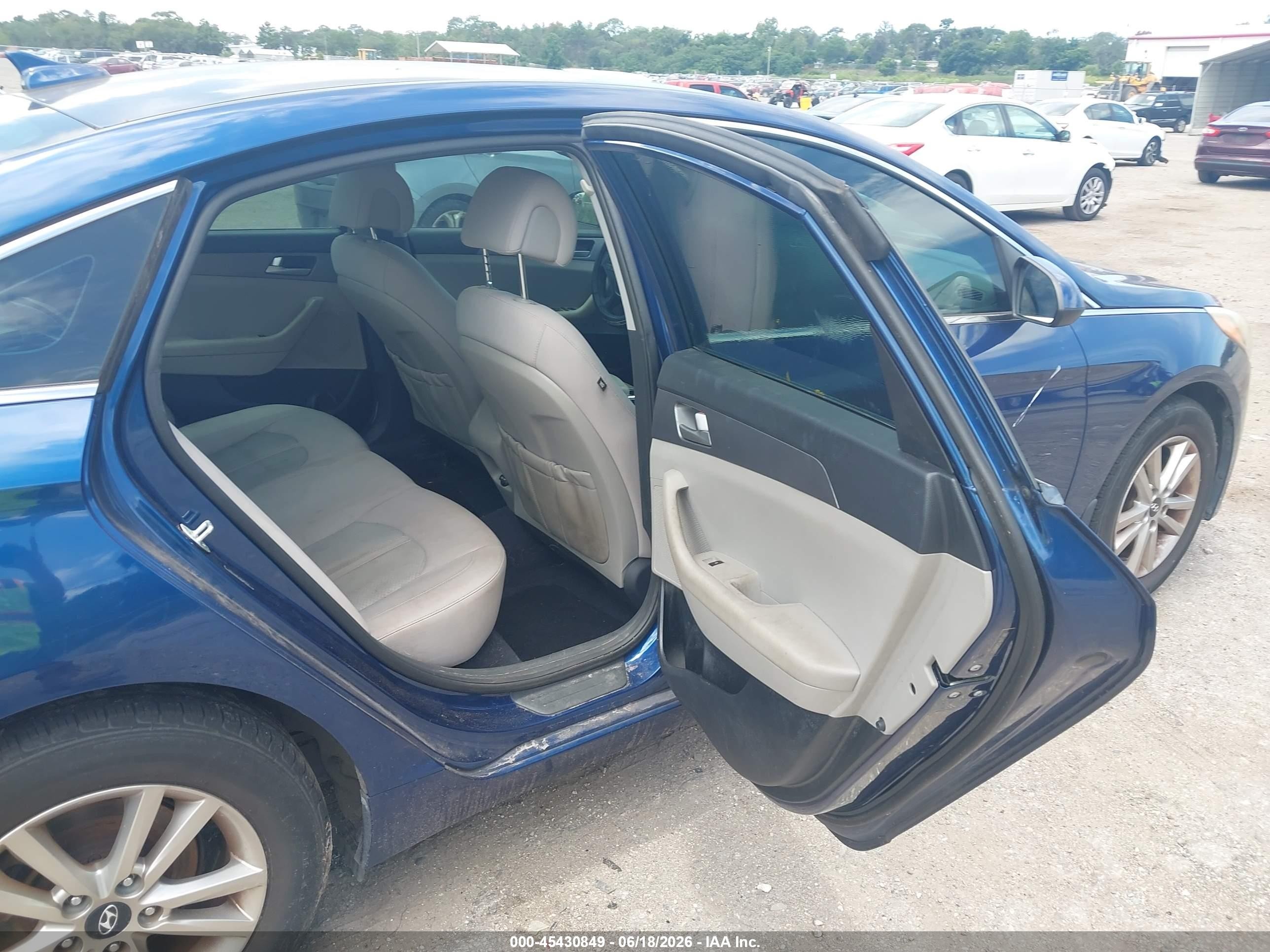 2016 Hyundai Sonata Se Blue vin: 5NPE24AF3GH380751
