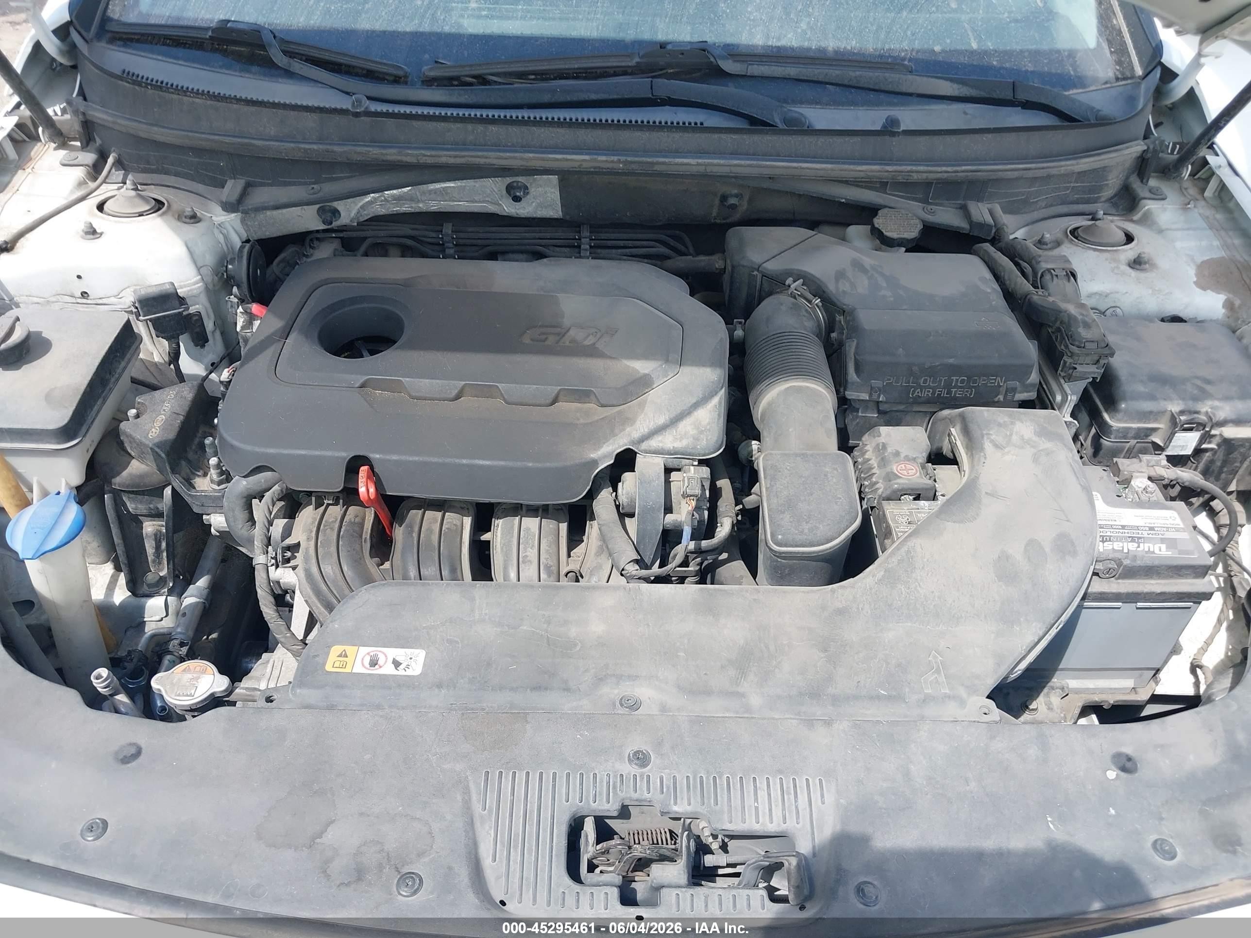 2016 Hyundai Sonata   White vin: 5NPE24AF3GH393466
