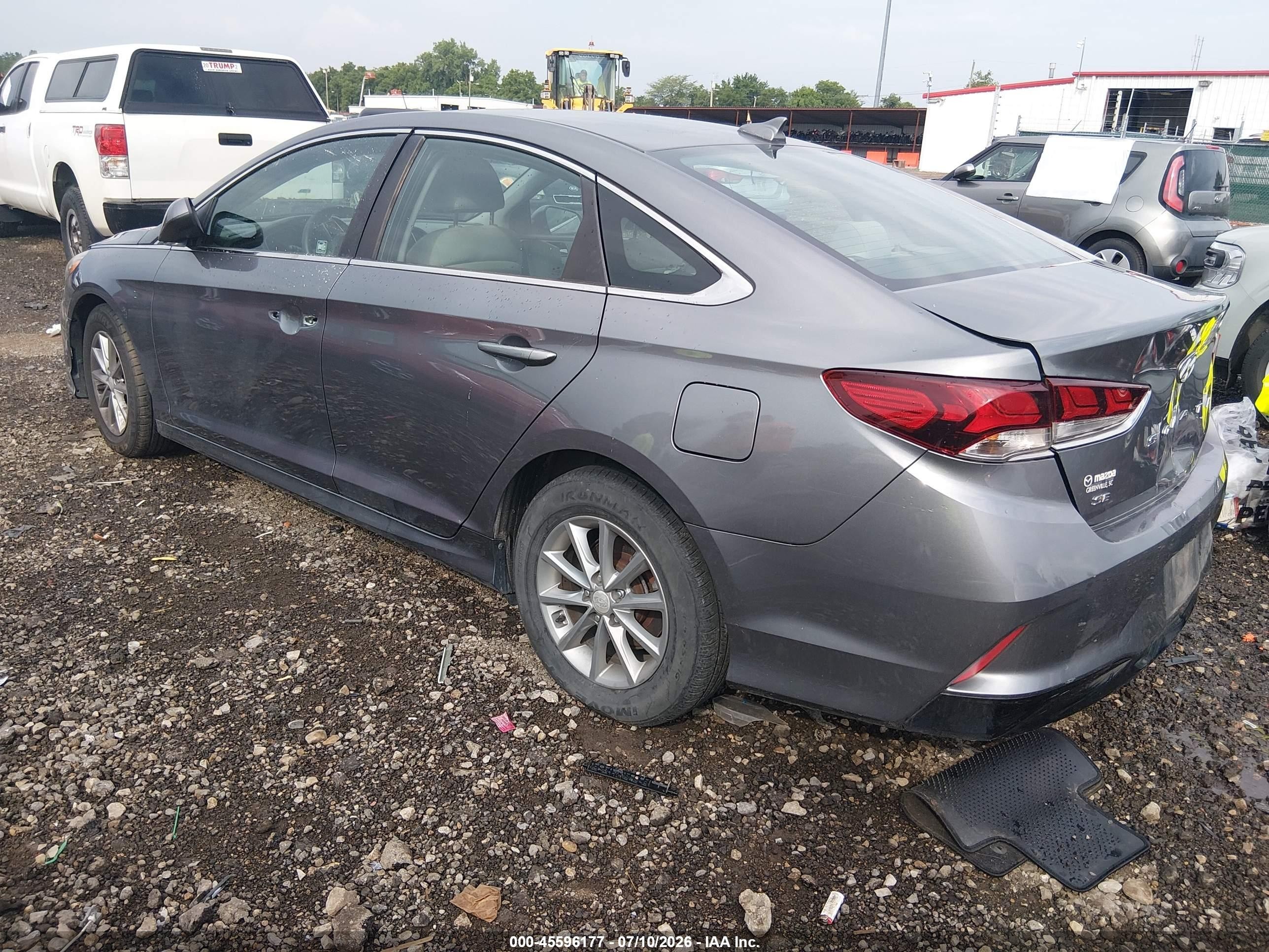2018 Hyundai Sonata Se Gray vin: 5NPE24AF3JH642629