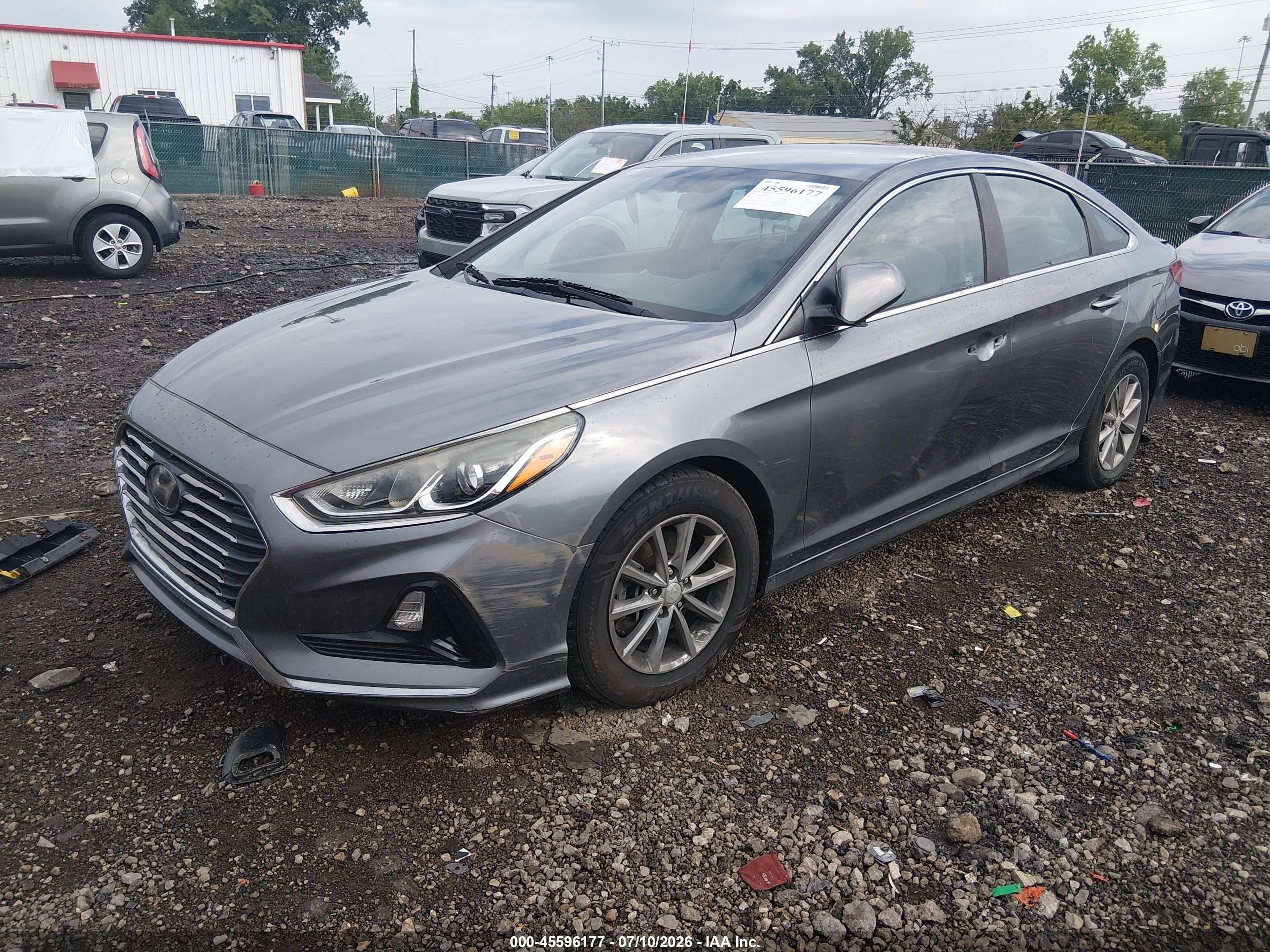 2018 Hyundai Sonata Se Gray vin: 5NPE24AF3JH642629