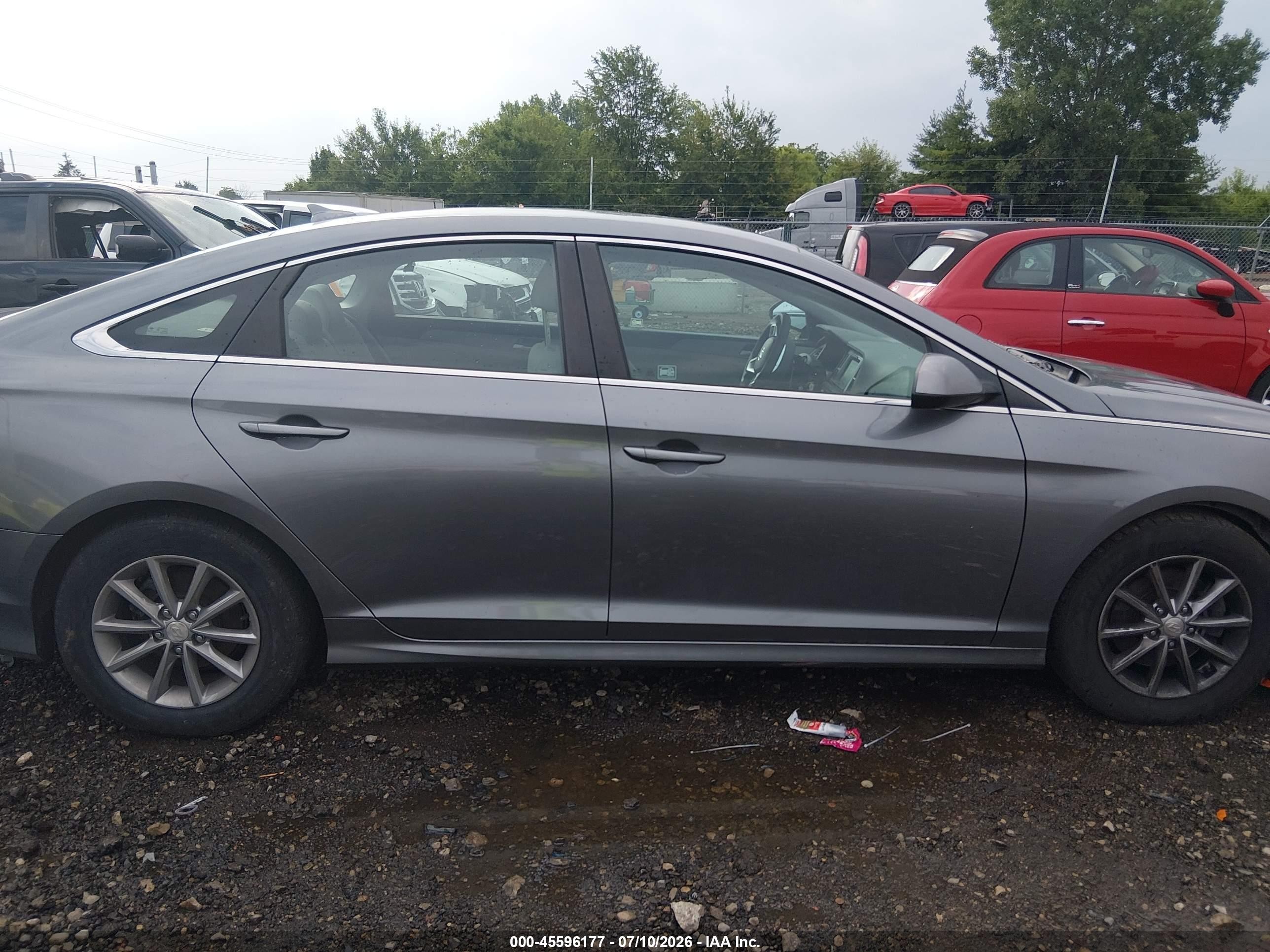 2018 Hyundai Sonata Se Gray vin: 5NPE24AF3JH642629