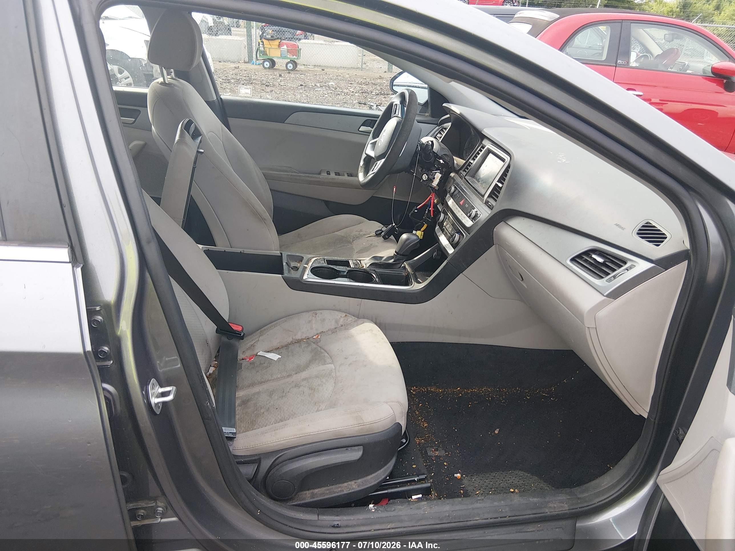 2018 Hyundai Sonata Se Gray vin: 5NPE24AF3JH642629