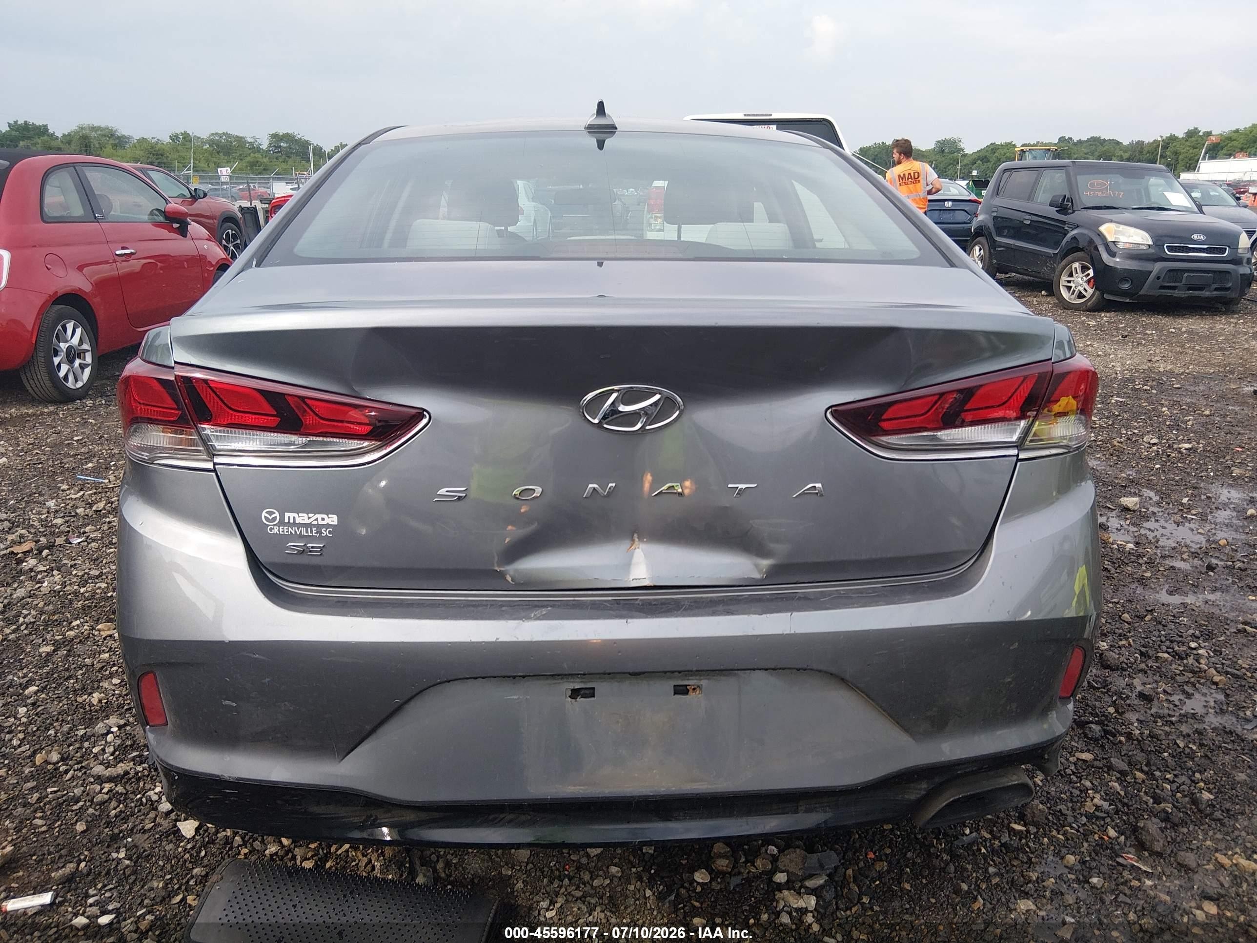 2018 Hyundai Sonata Se Gray vin: 5NPE24AF3JH642629