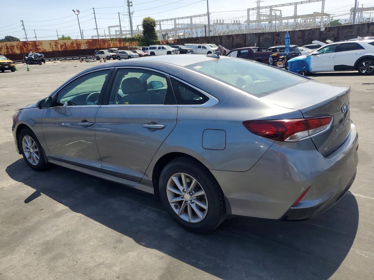 2018 Hyundai Sonata Se Gray vin: 5NPE24AF3JH696335