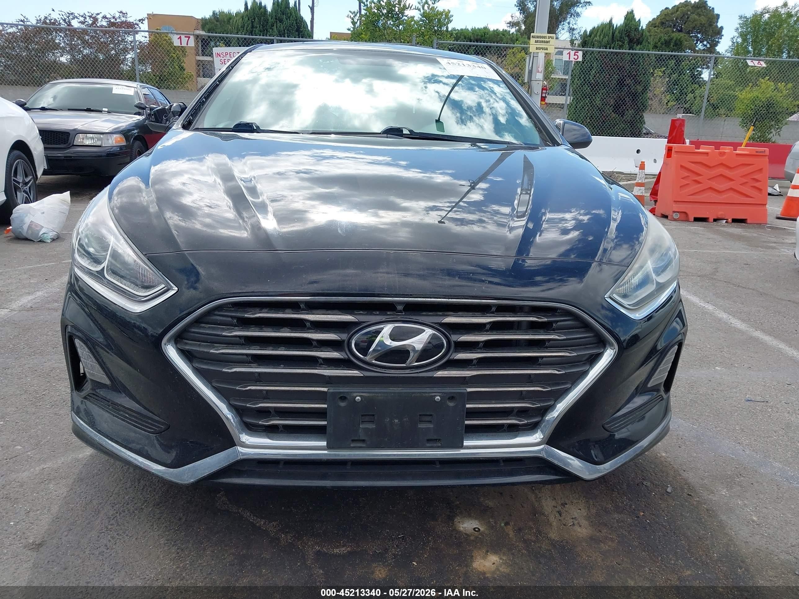 2018 Hyundai Sonata Se Черный vin: 5NPE24AF3JH726272