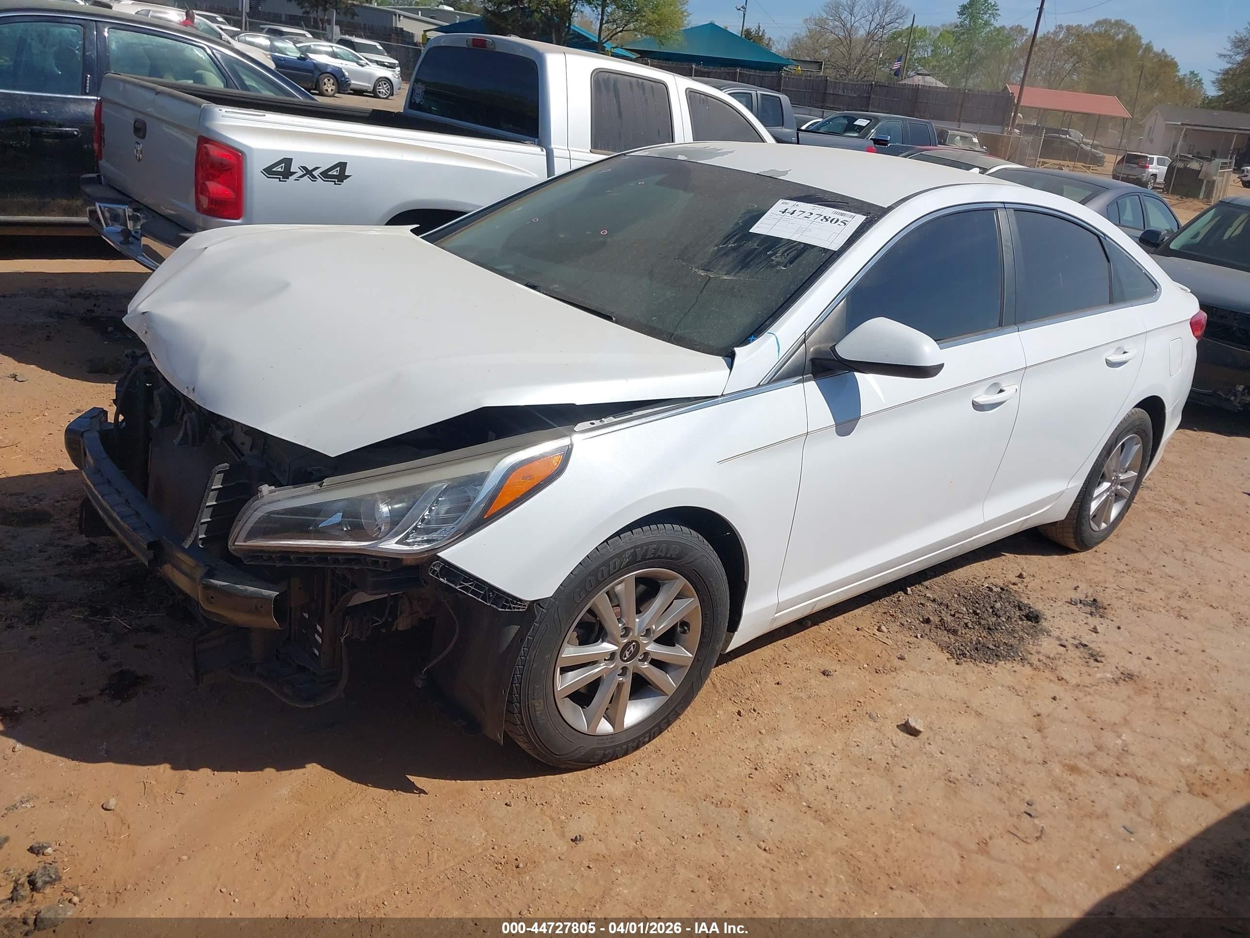 2015 Hyundai Sonata Se White vin: 5NPE24AF4FH008639