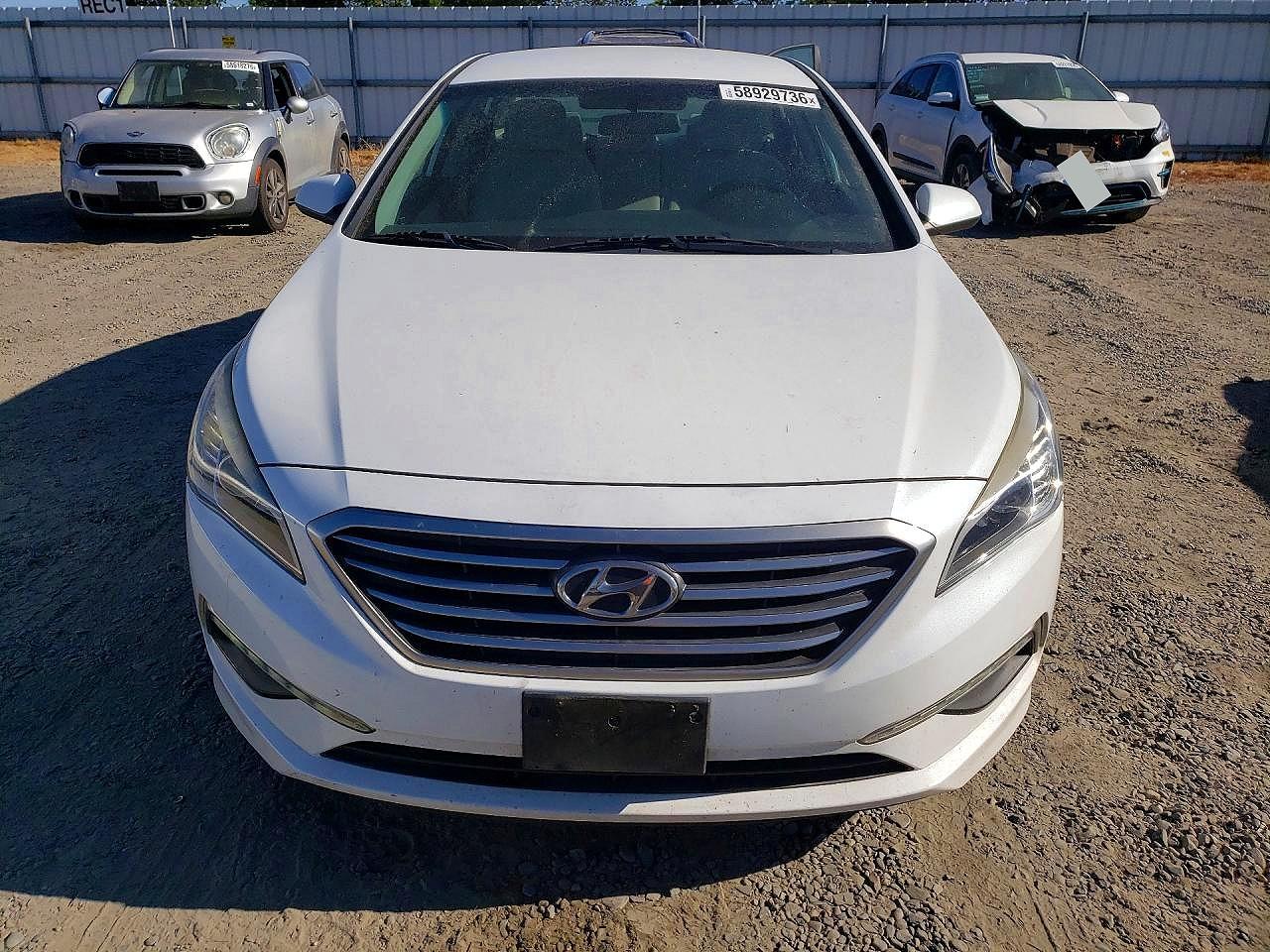 2015 Hyundai Sonata Se White vin: 5NPE24AF4FH010634