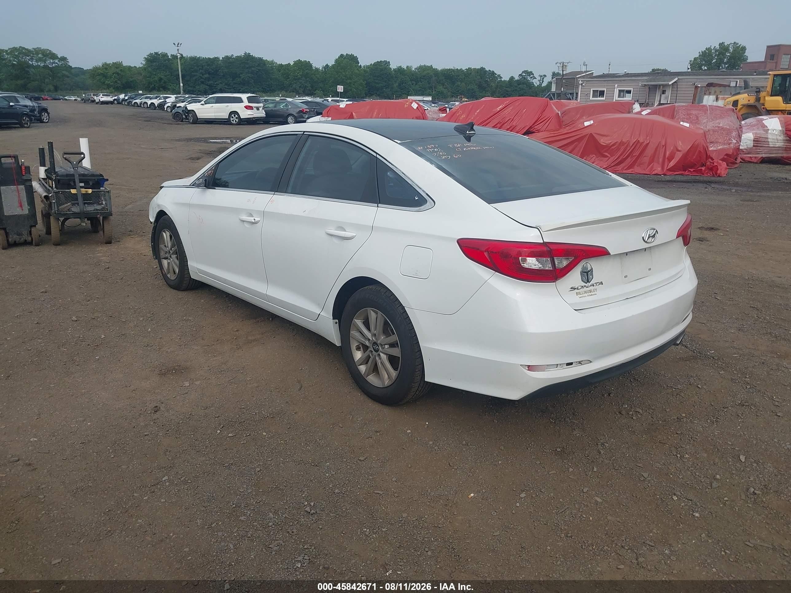 2015 Hyundai Sonata Se White vin: 5NPE24AF4FH019060