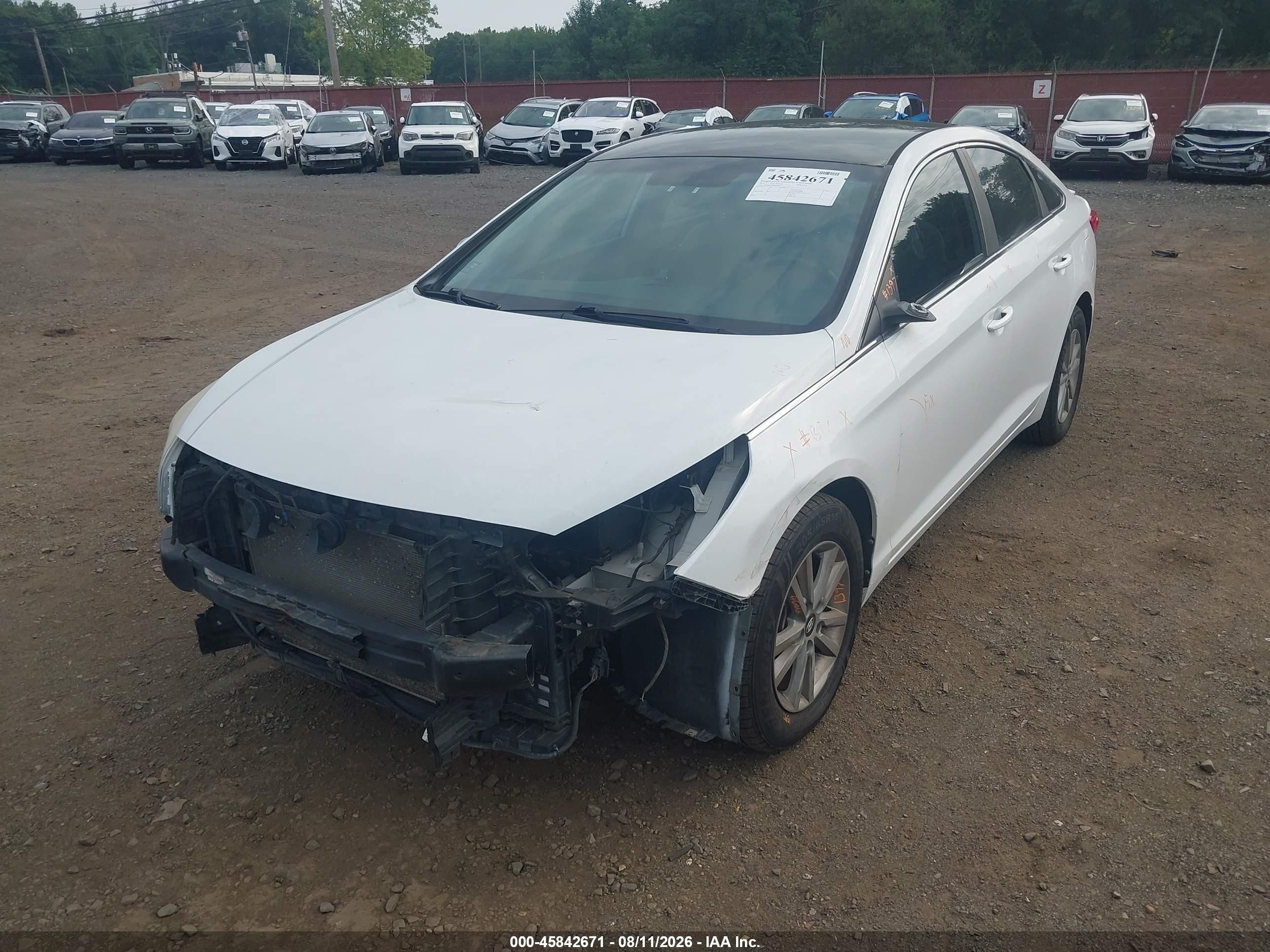 2015 Hyundai Sonata Se White vin: 5NPE24AF4FH019060